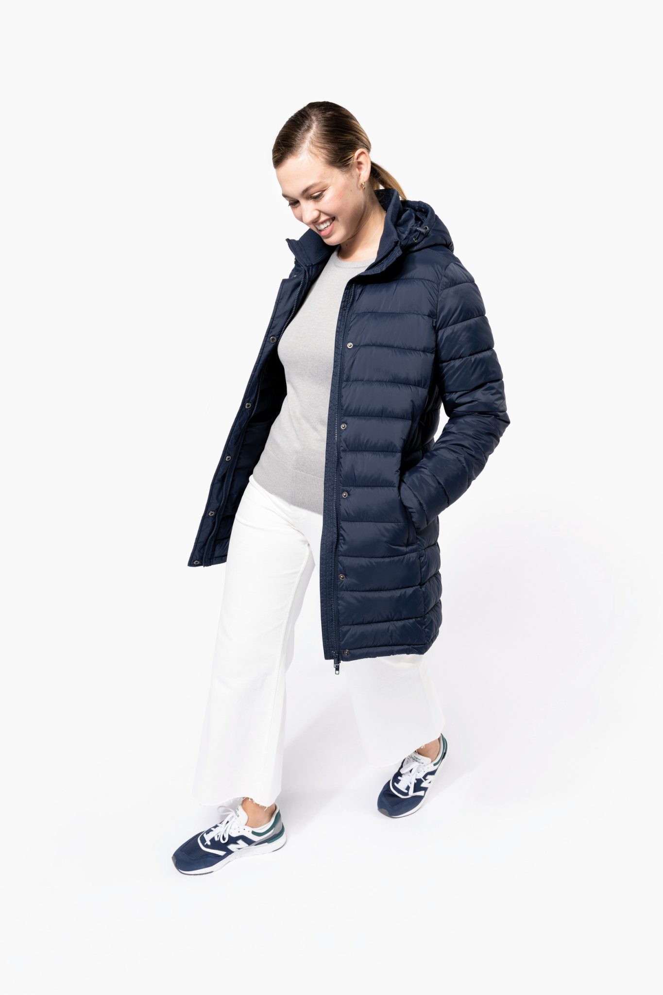 Miniature 5 pour Parka doudoune légère à capuche femme
