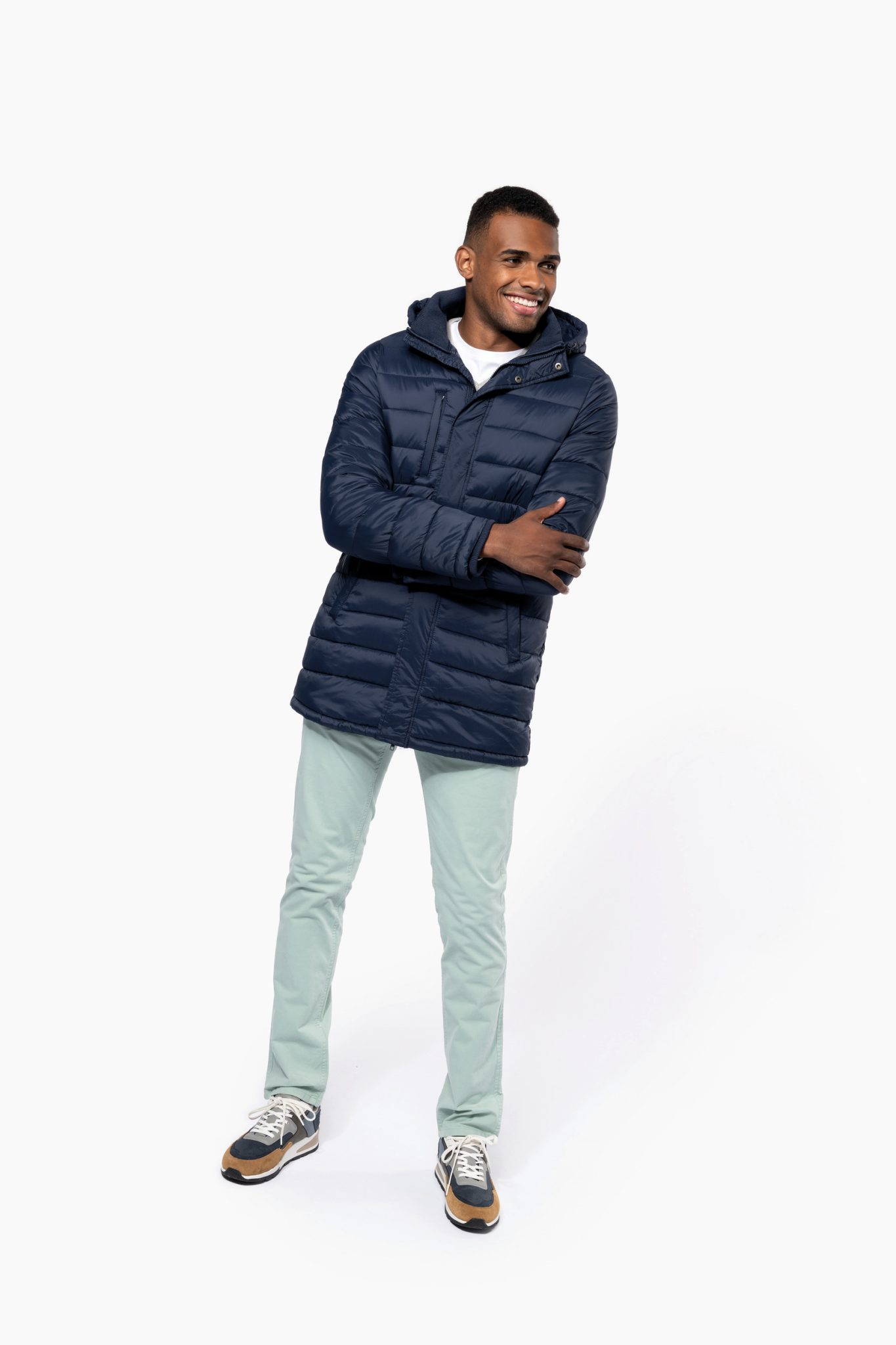 Miniature 5 pour Parka doudoune légère à capuche homme