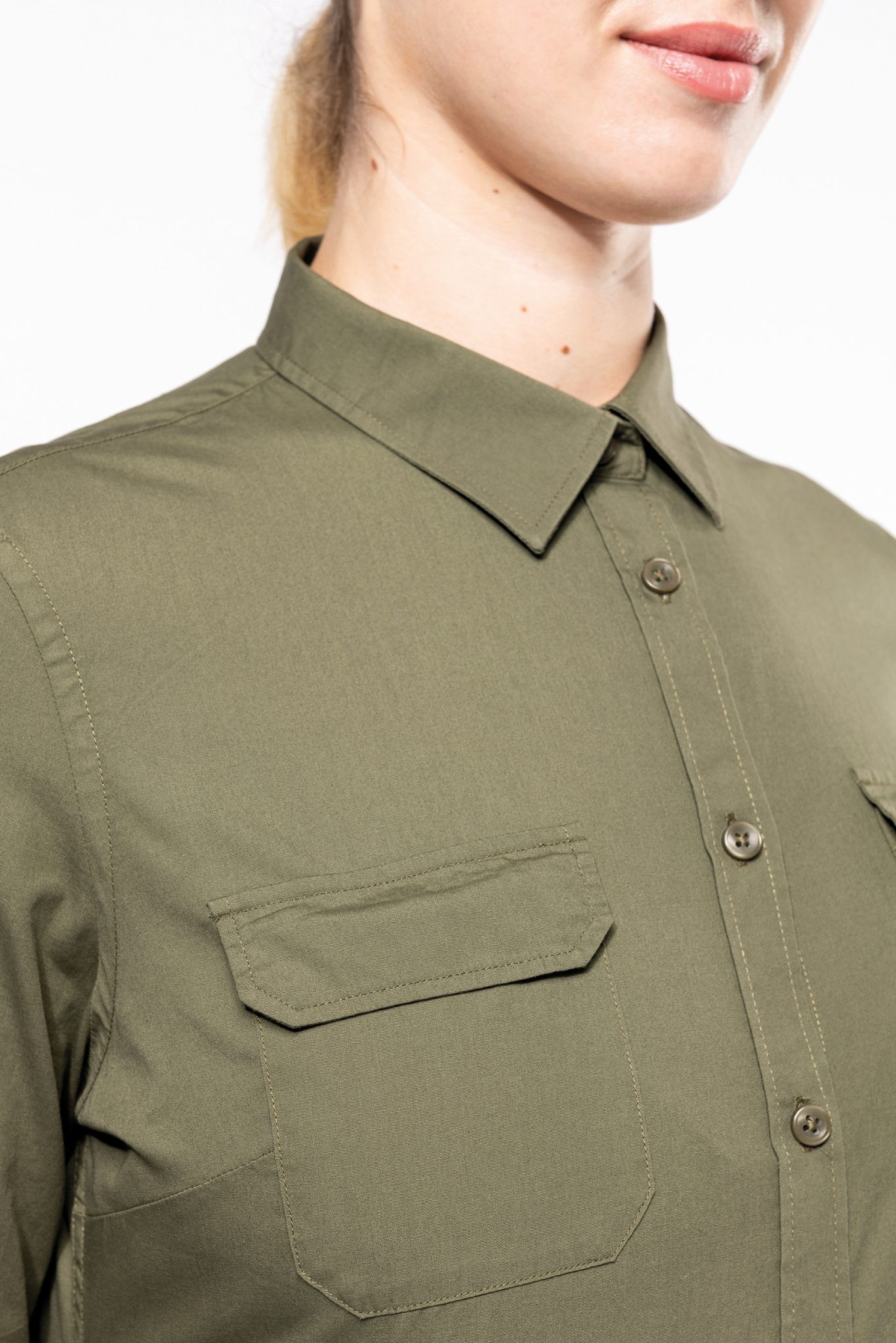 Miniature 9 pour Chemise safari manches longues femme