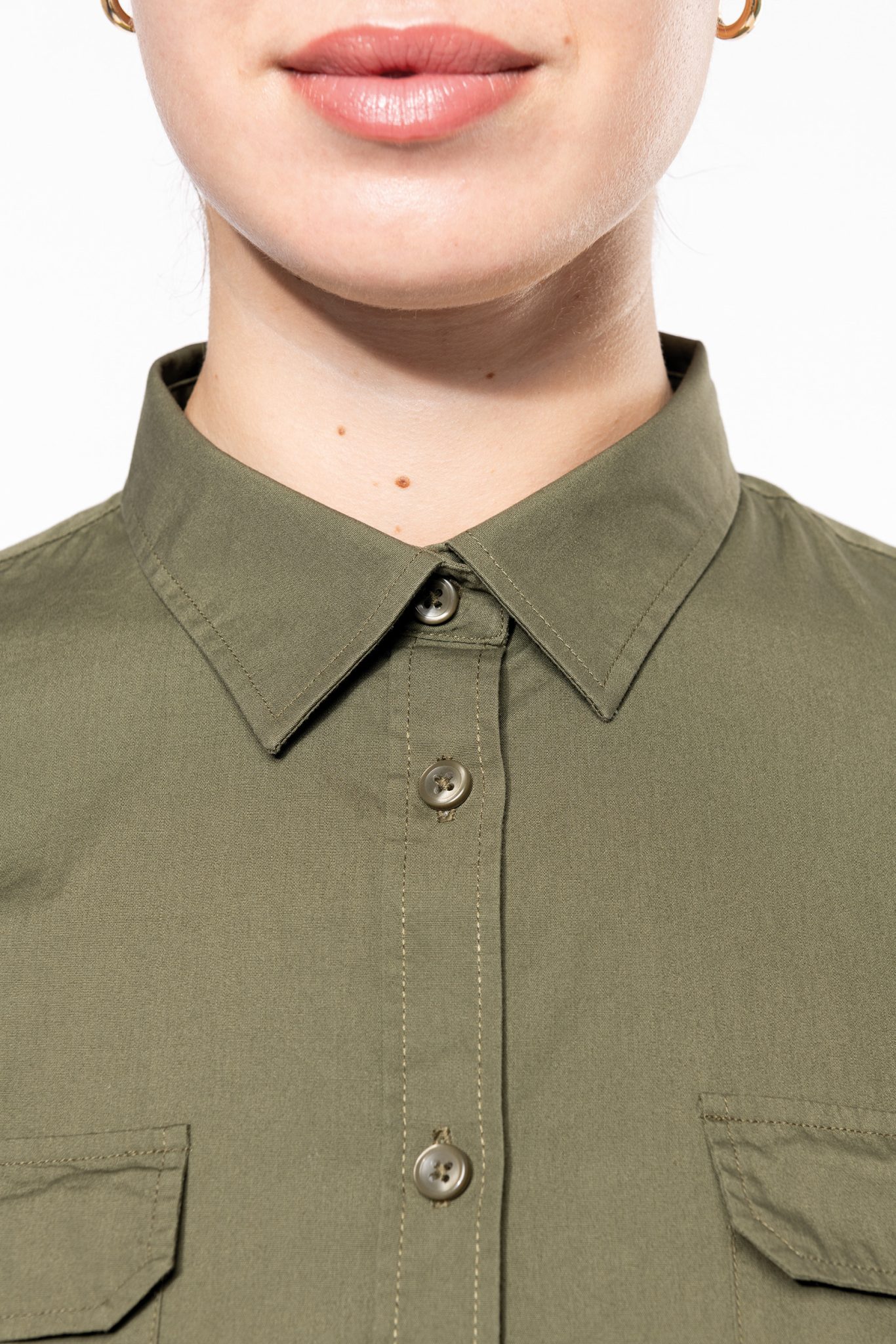 Miniature 8 pour Chemise safari manches longues femme