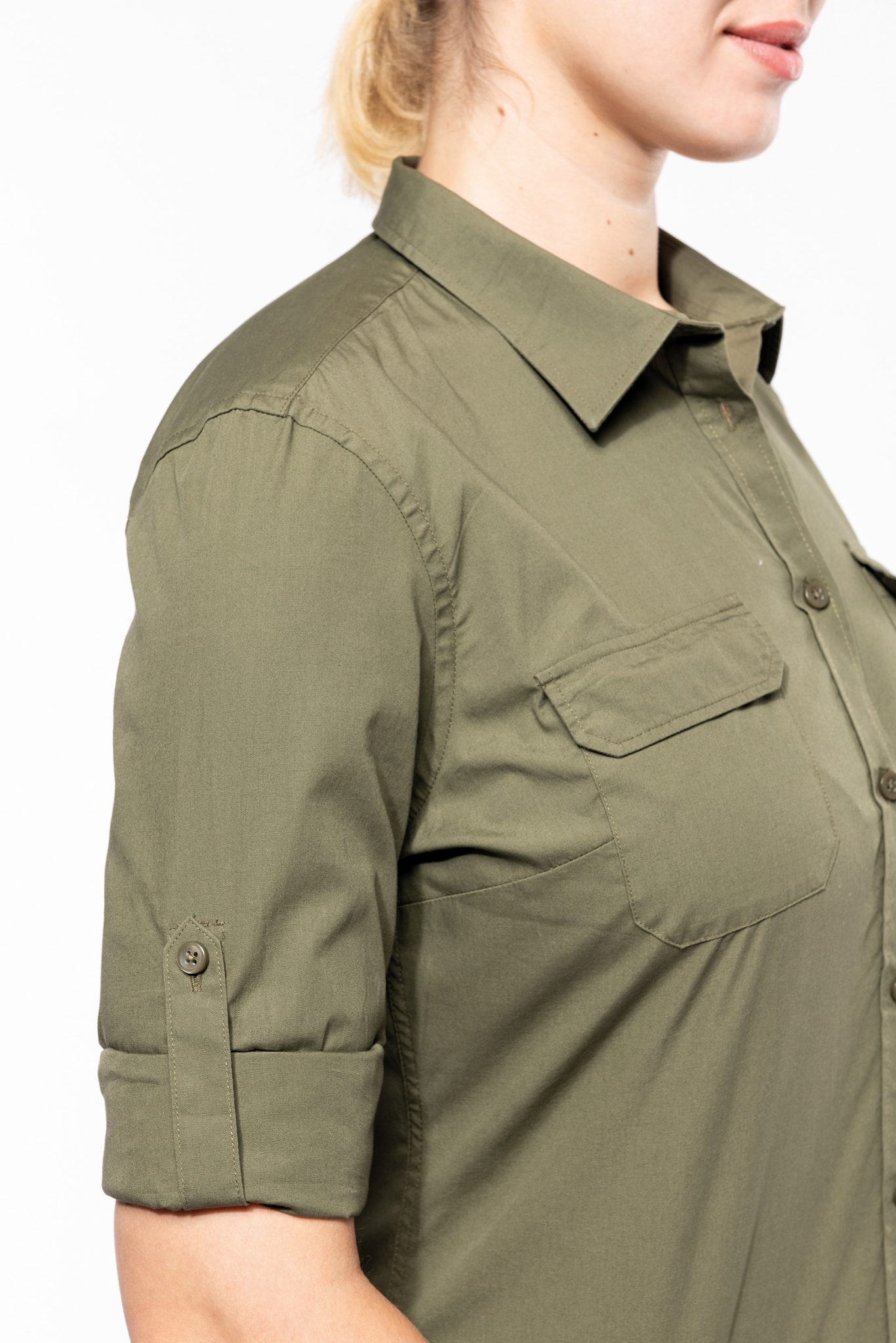 Miniature 10 pour Chemise safari manches longues femme