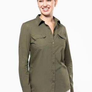 Visuel Chemise safari manches longues femme