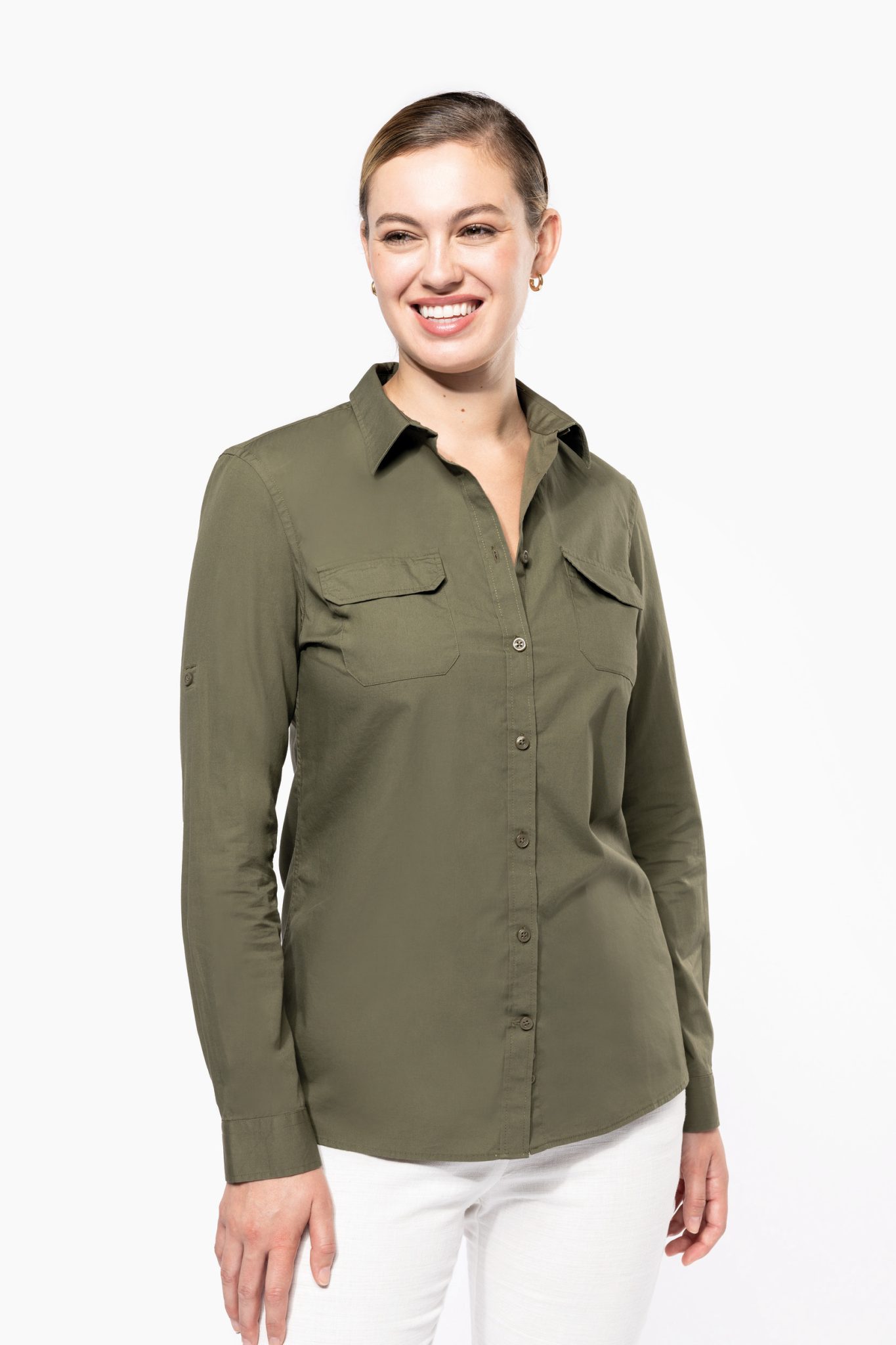 Miniature 1 pour Chemise safari manches longues femme