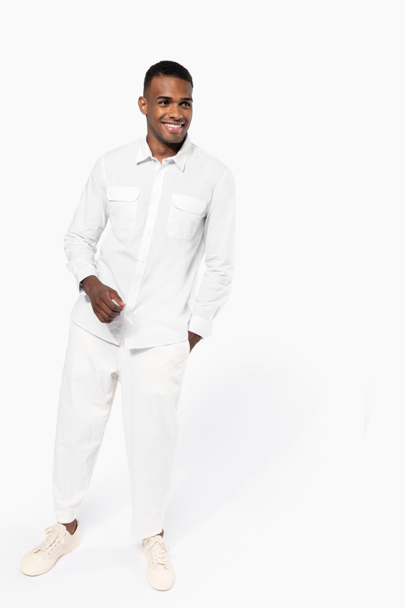 Miniature 5 pour Chemise safari manches longues homme