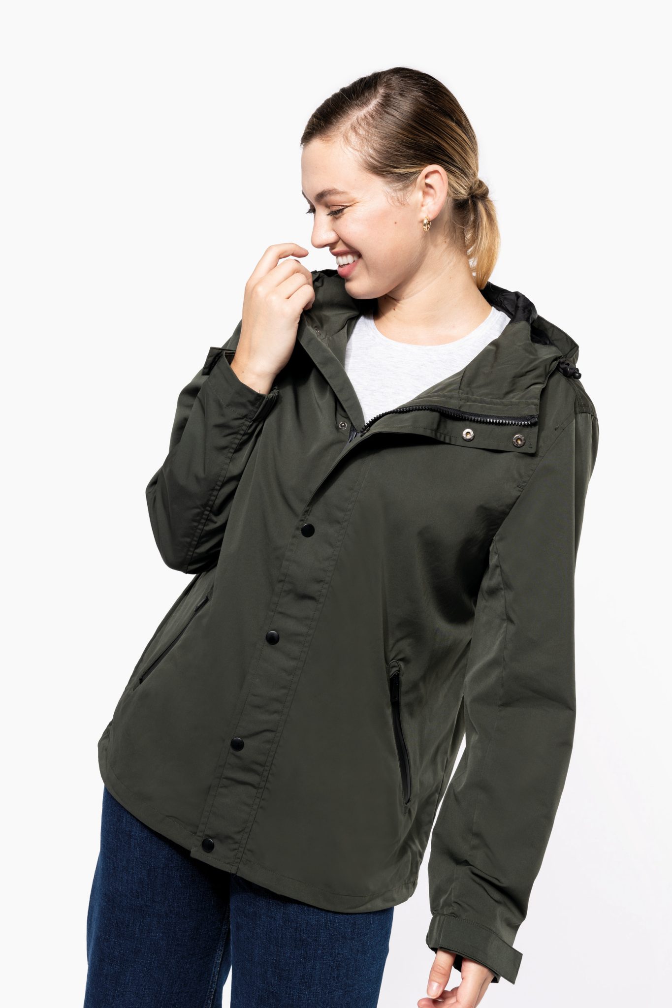 Miniature 7 pour Veste écoresponsable à capuche unisexe