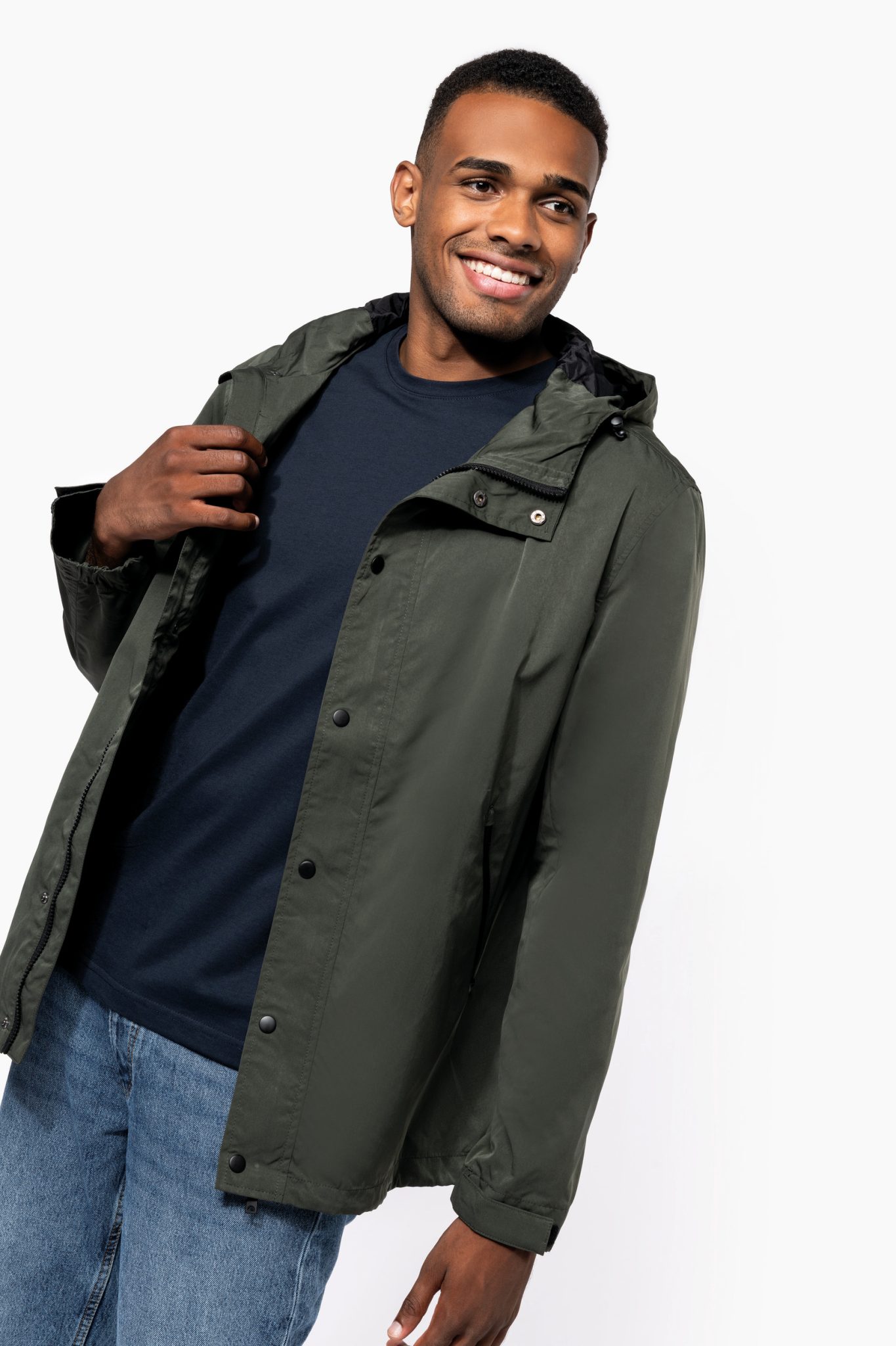Miniature 4 pour Veste écoresponsable à capuche unisexe