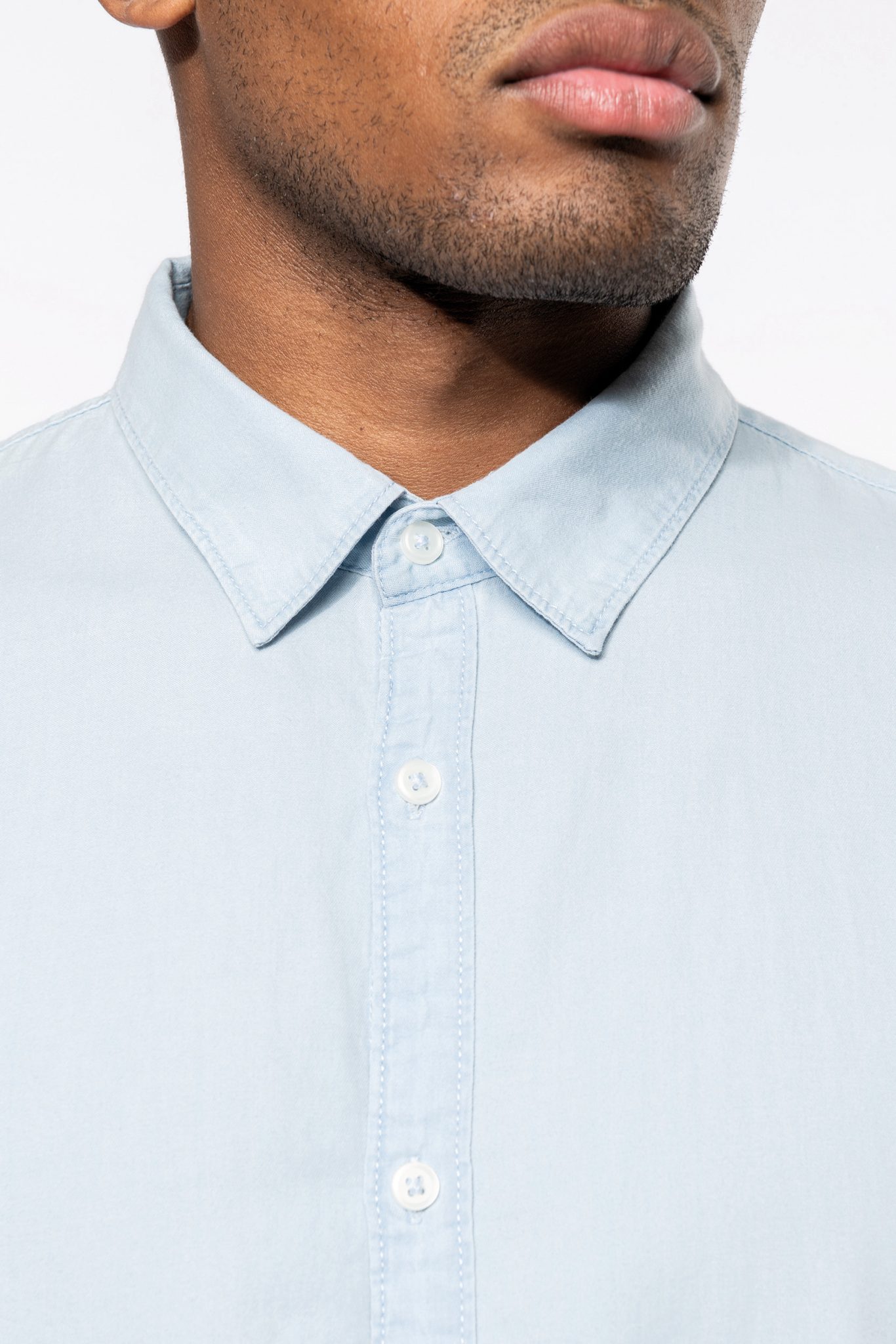 Miniature 6 pour Chemise écoresponsable délavée coton twill homme