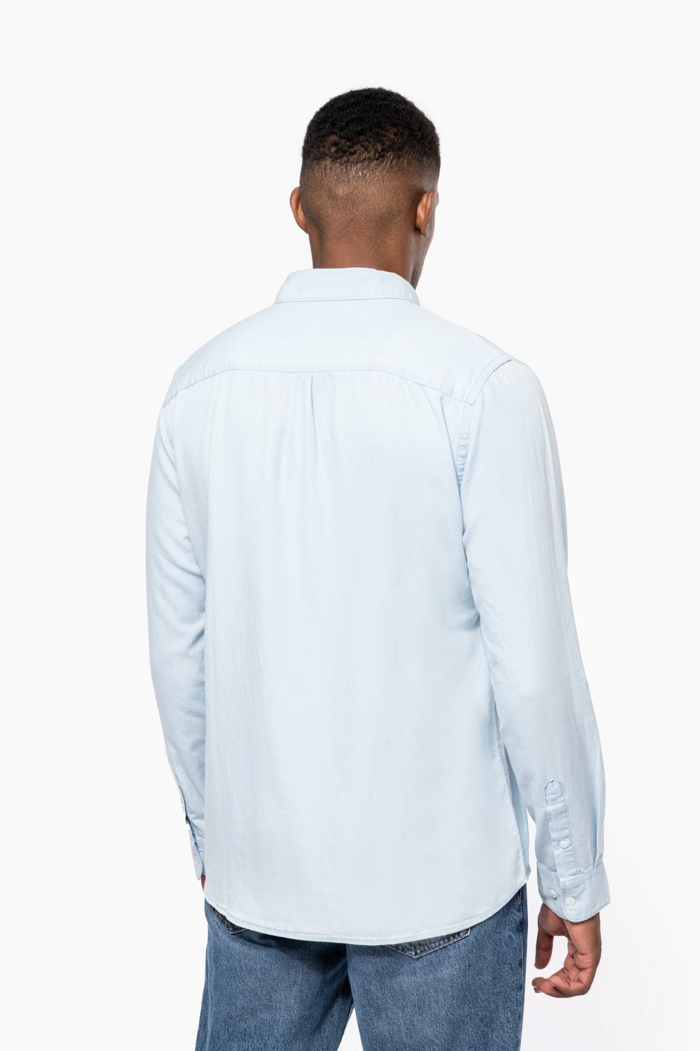 Miniature 2 pour Chemise écoresponsable délavée coton twill homme