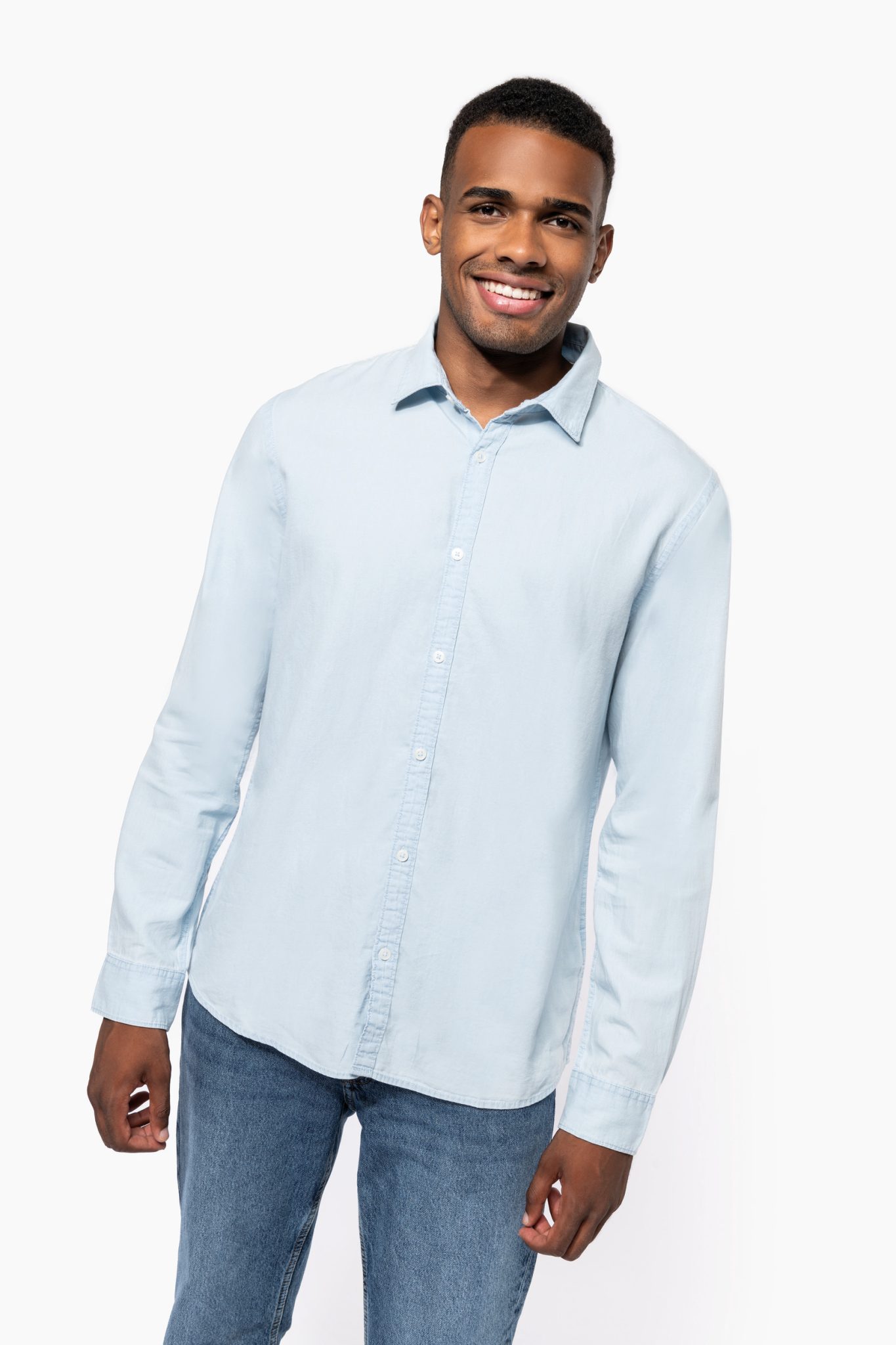 Miniature 1 pour Chemise écoresponsable délavée coton twill homme
