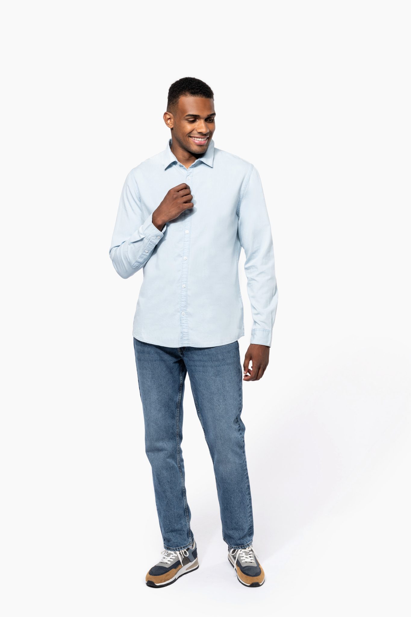 Miniature 4 pour Chemise écoresponsable délavée coton twill homme