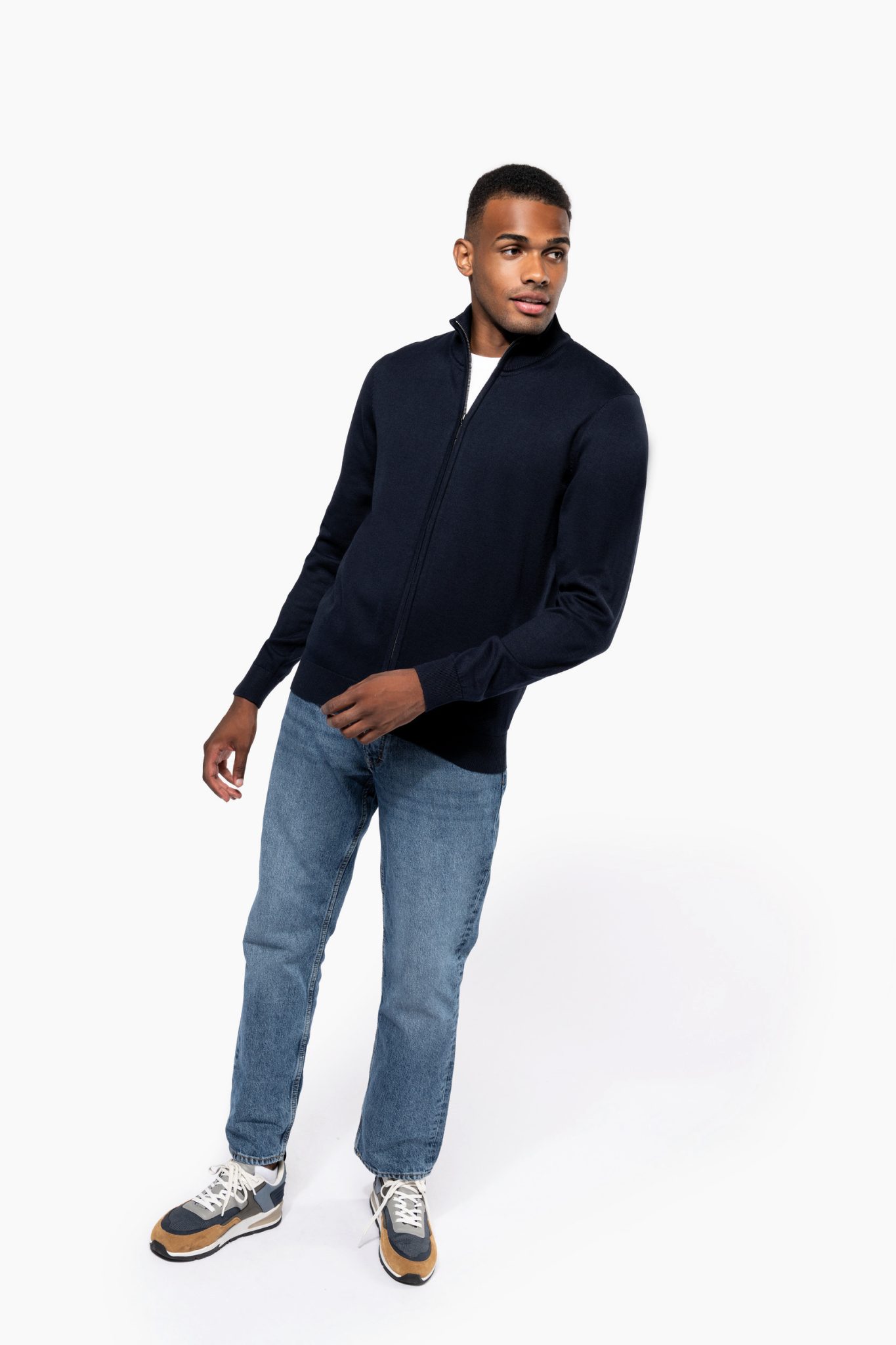 Miniature 5 pour Cardigan zippé homme