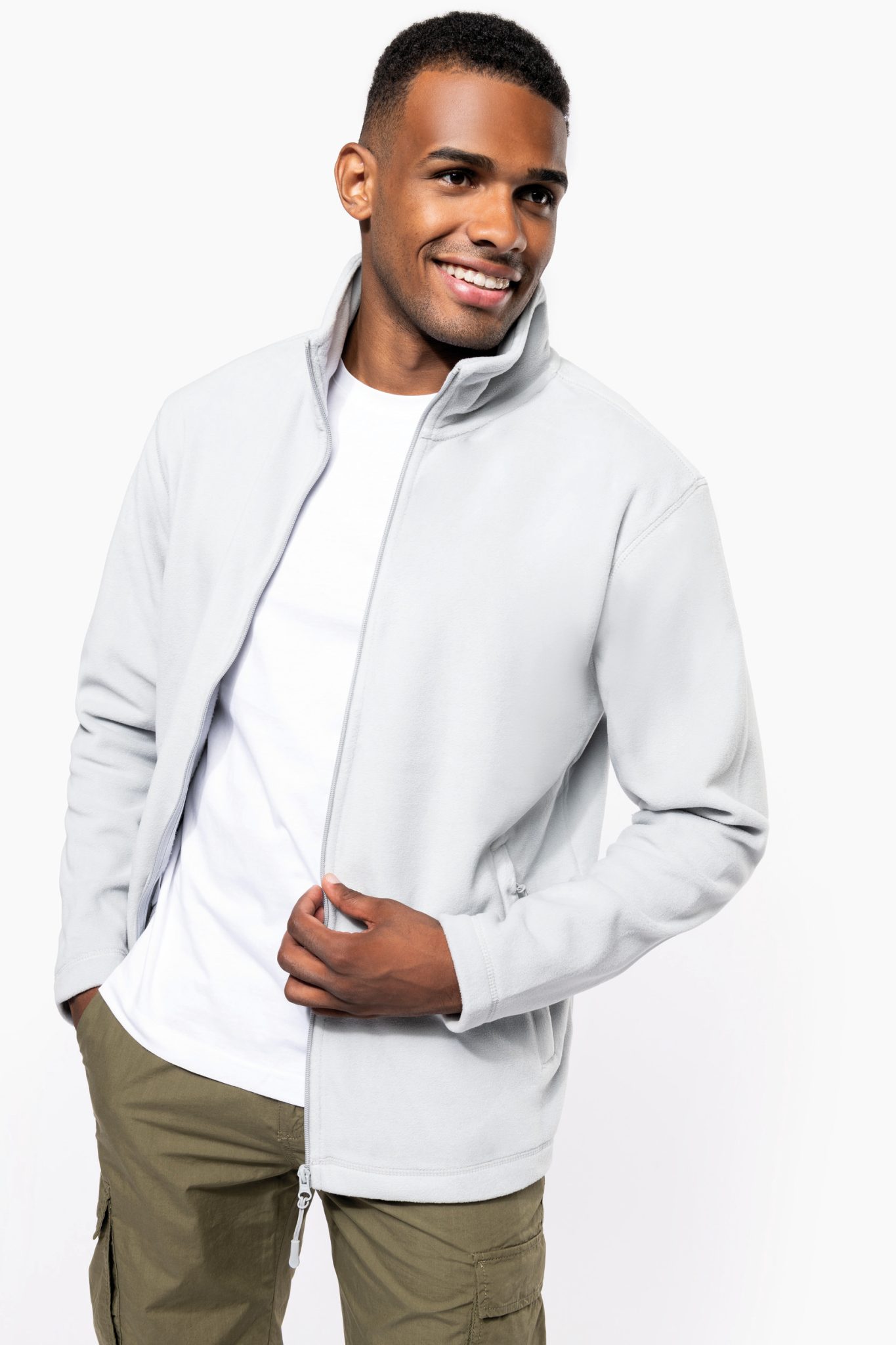 Miniature 1 pour Veste micropolaire zippée homme