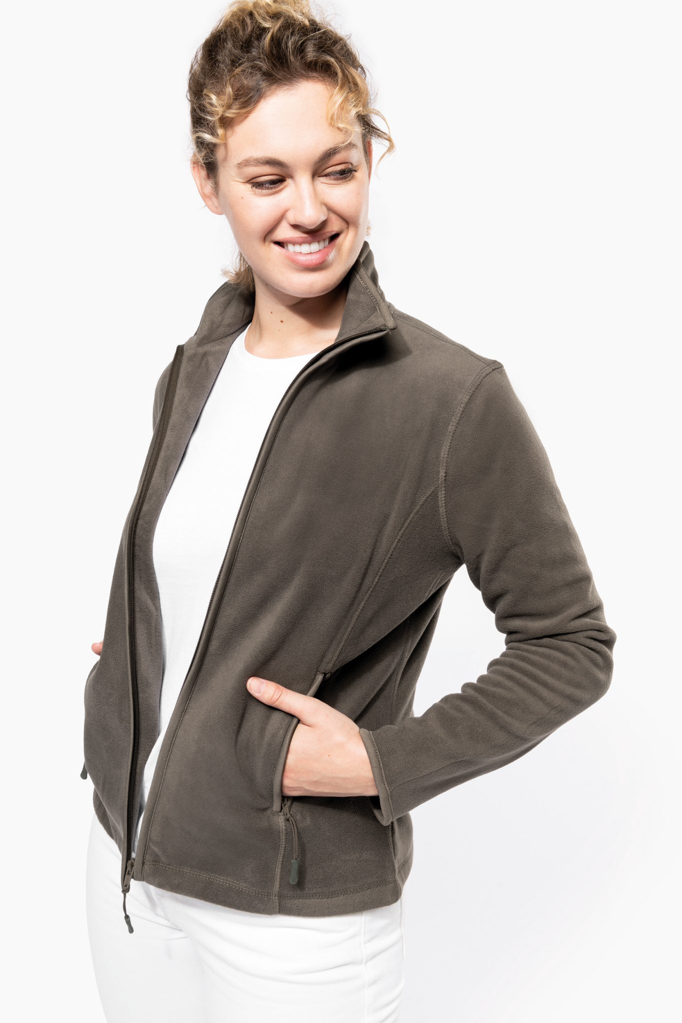 Miniature 3 pour Veste micropolaire zippée femme