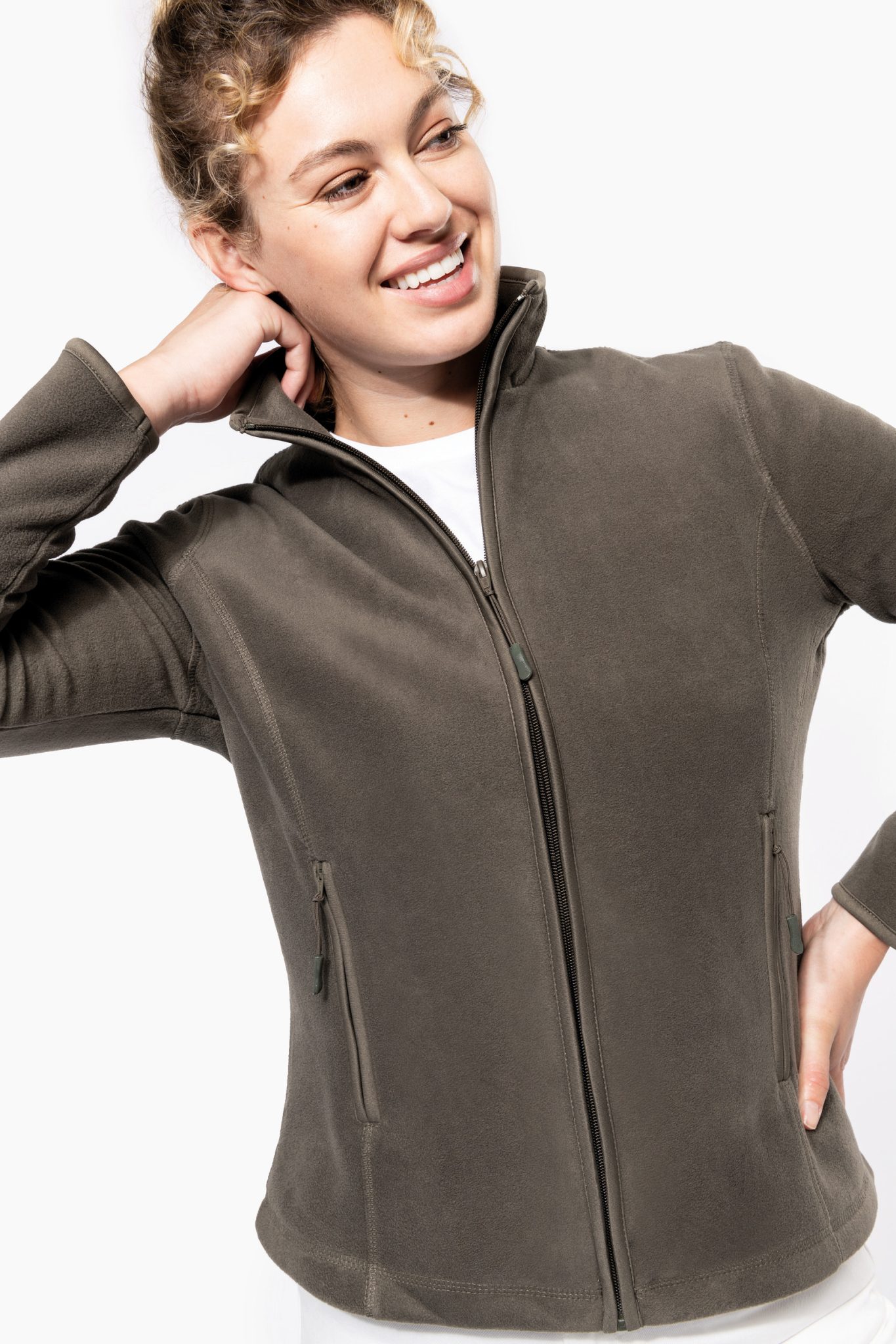 Miniature 1 pour Veste micropolaire zippée femme