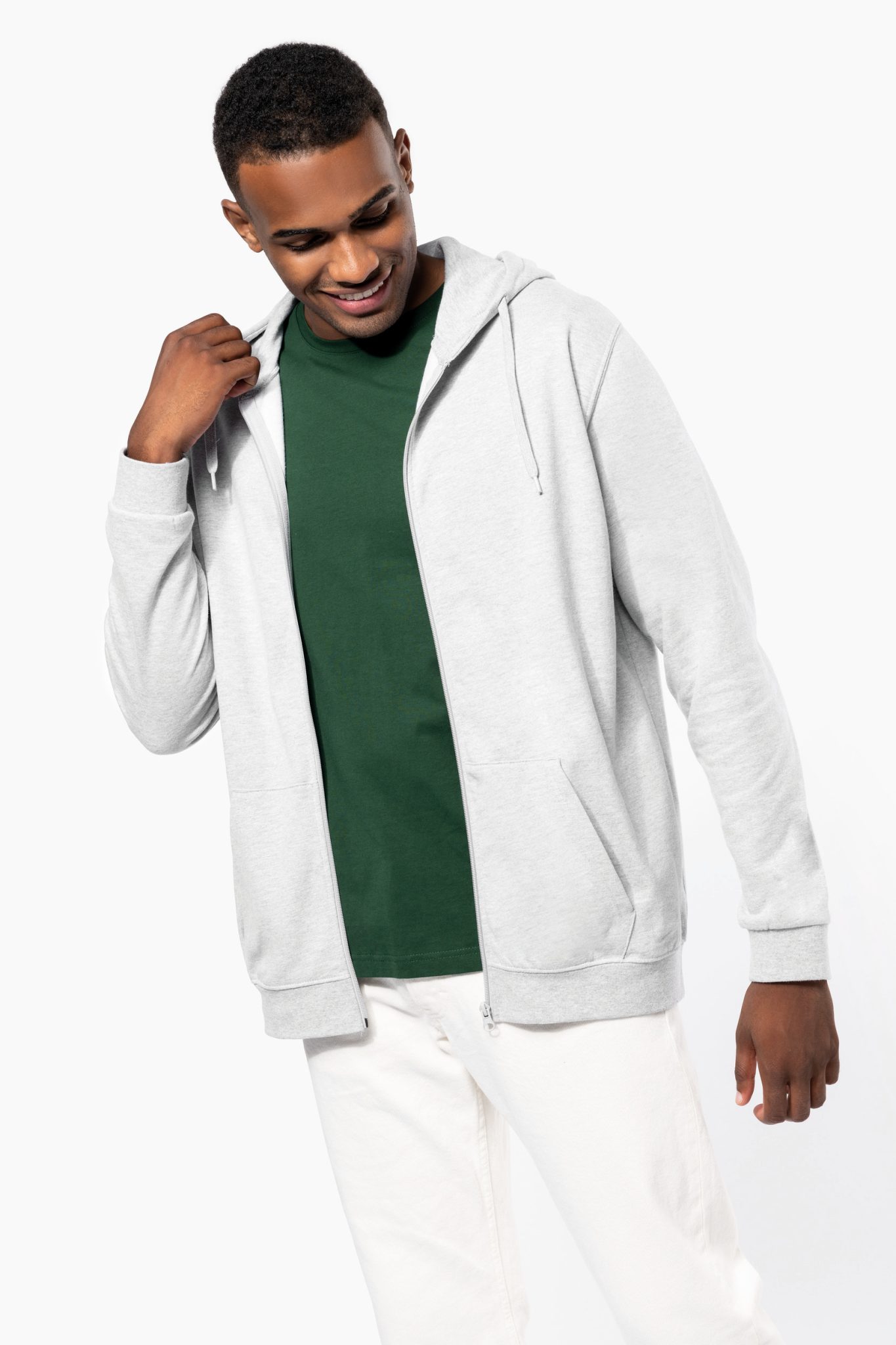 Miniature 9 pour Sweat-shirt zippé capuche unisexe