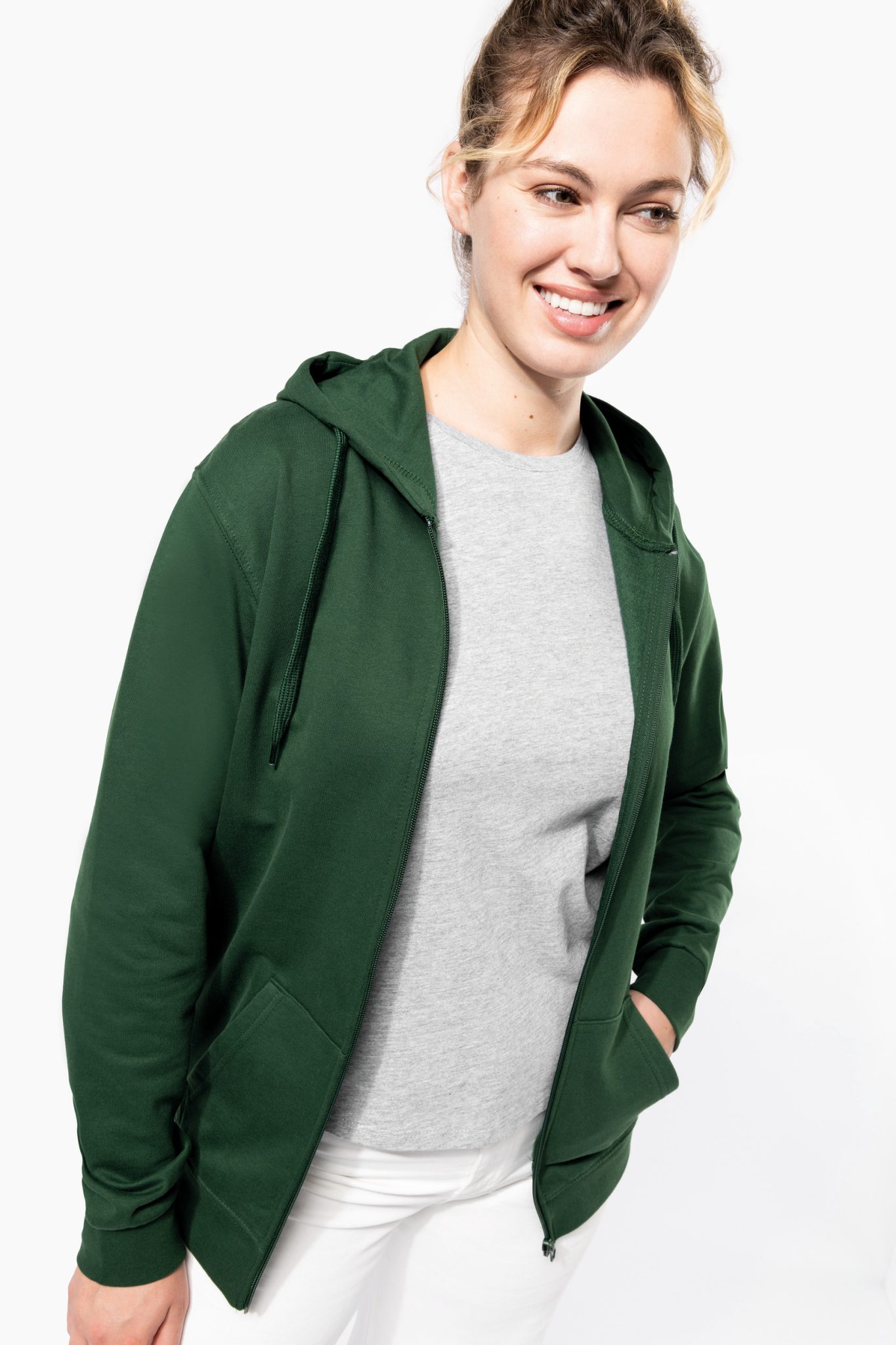 Miniature 4 pour Sweat-shirt zippé capuche unisexe