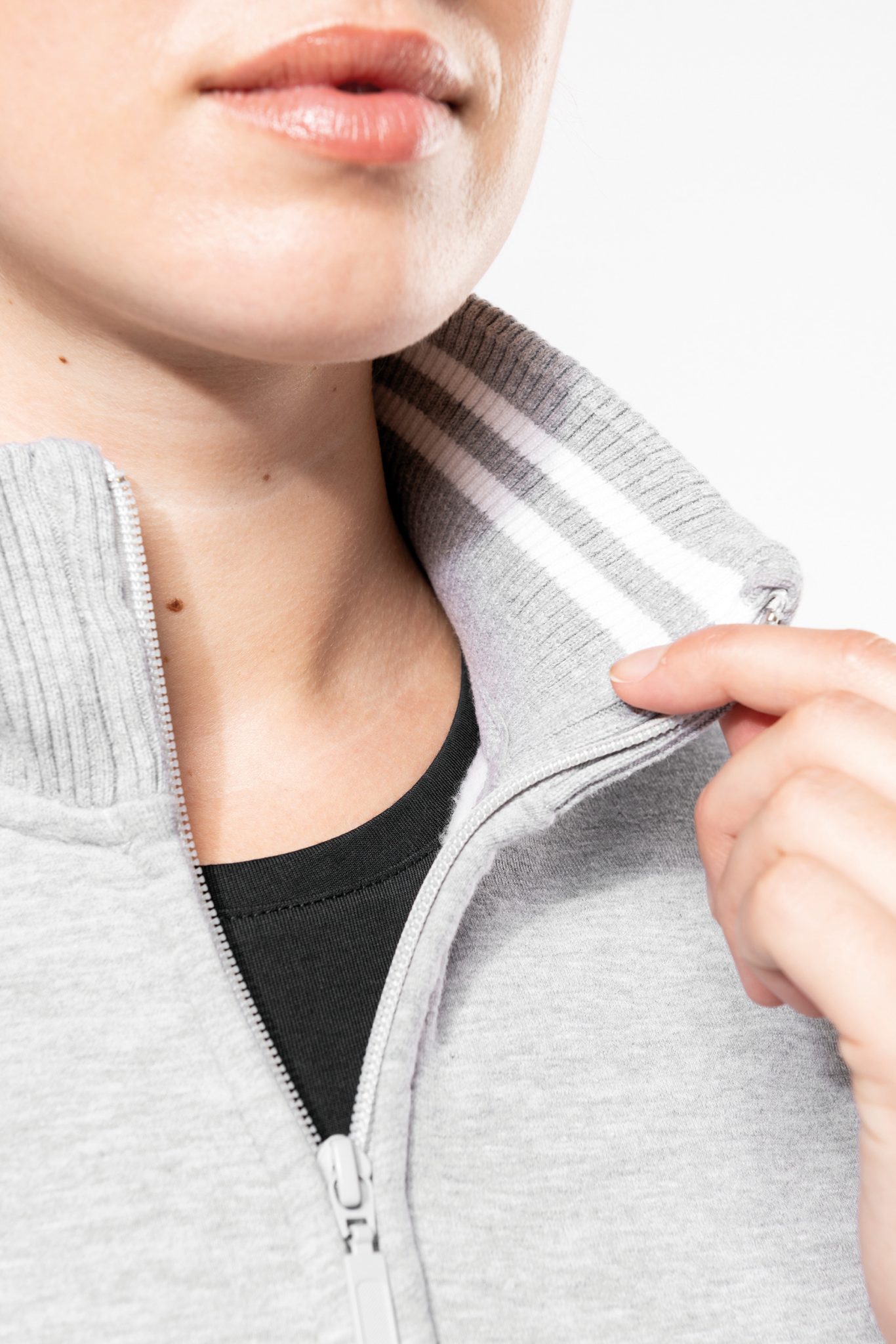 Miniature 9 pour Veste molleton zippée femme