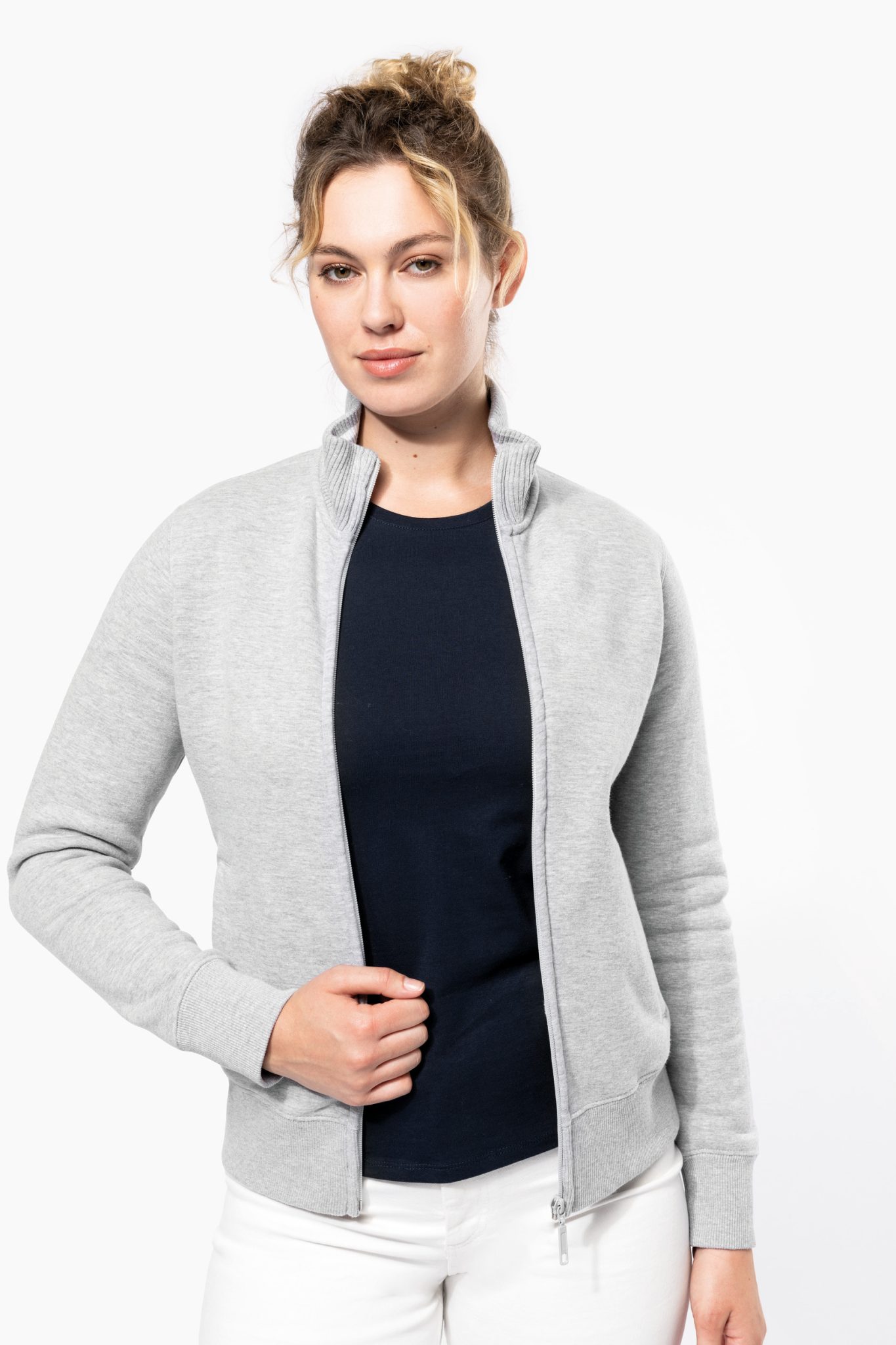 Miniature 1 pour Veste molleton zippée femme