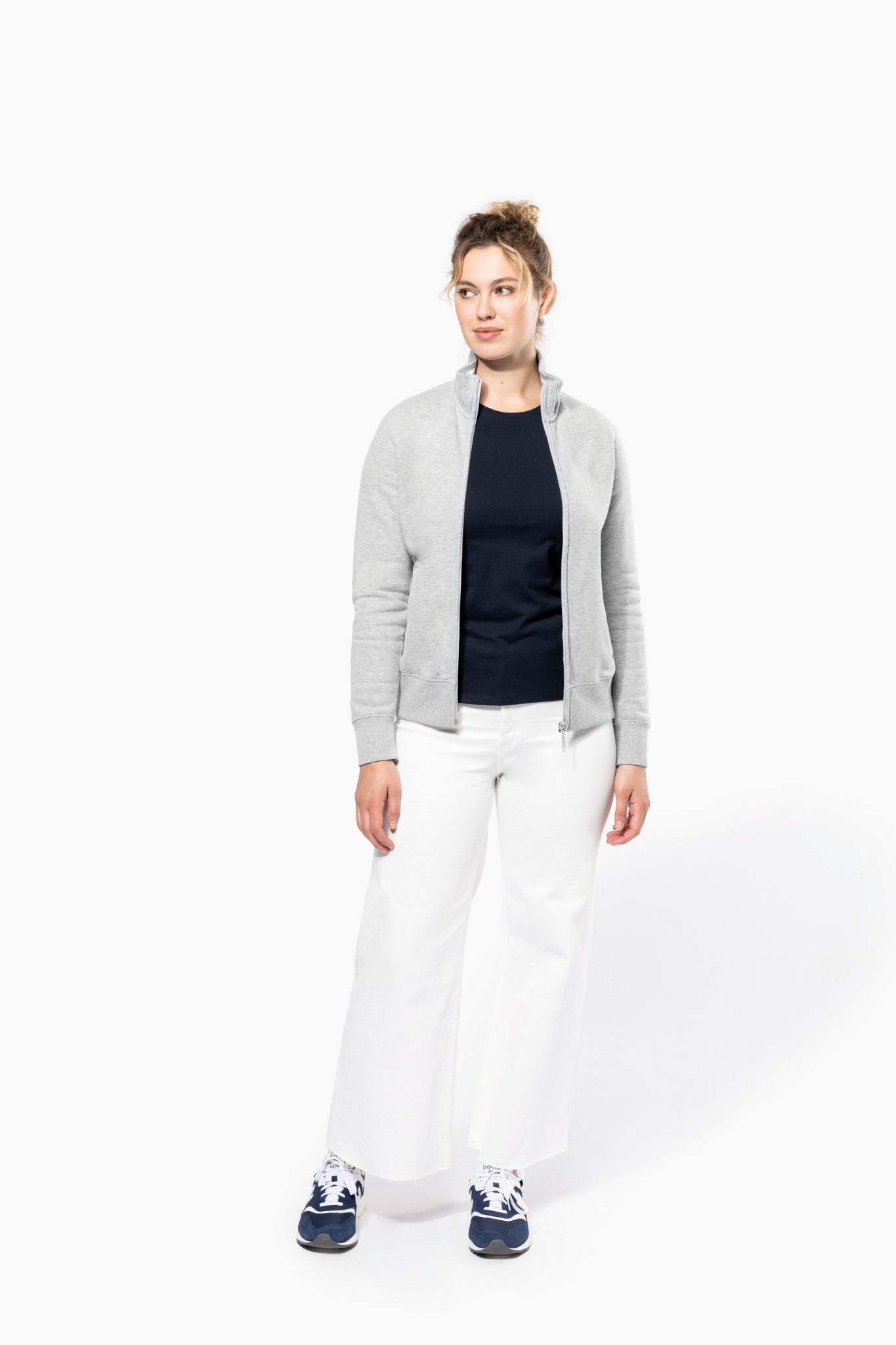 Miniature 4 pour Veste molleton zippée femme