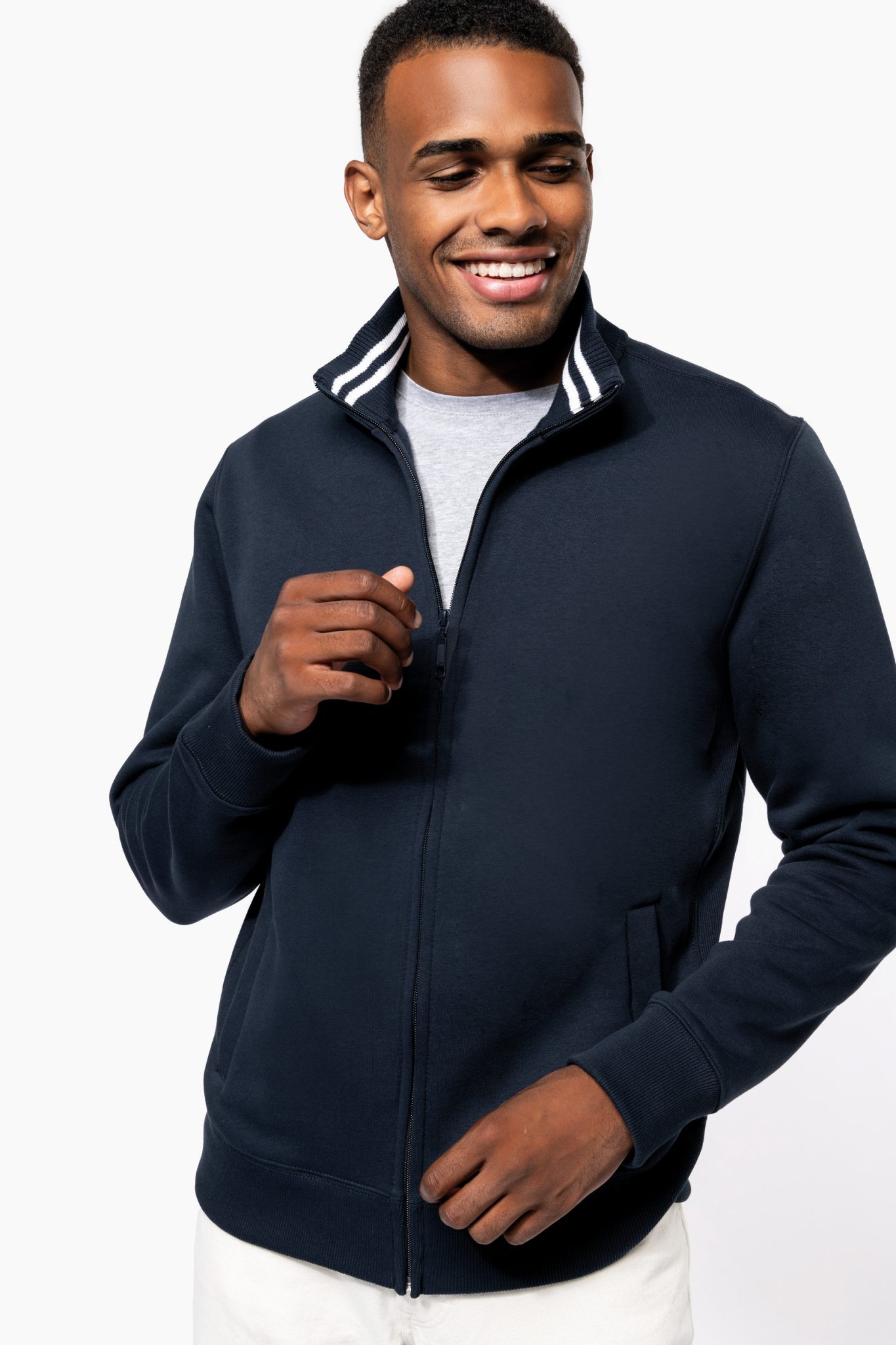 Miniature 1 pour Veste molleton zippée homme