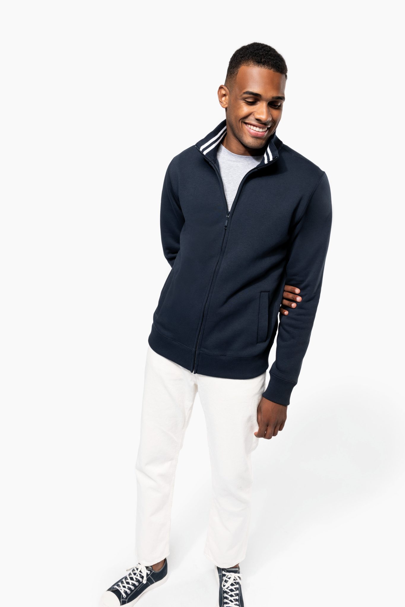 Miniature 5 pour Veste molleton zippée homme