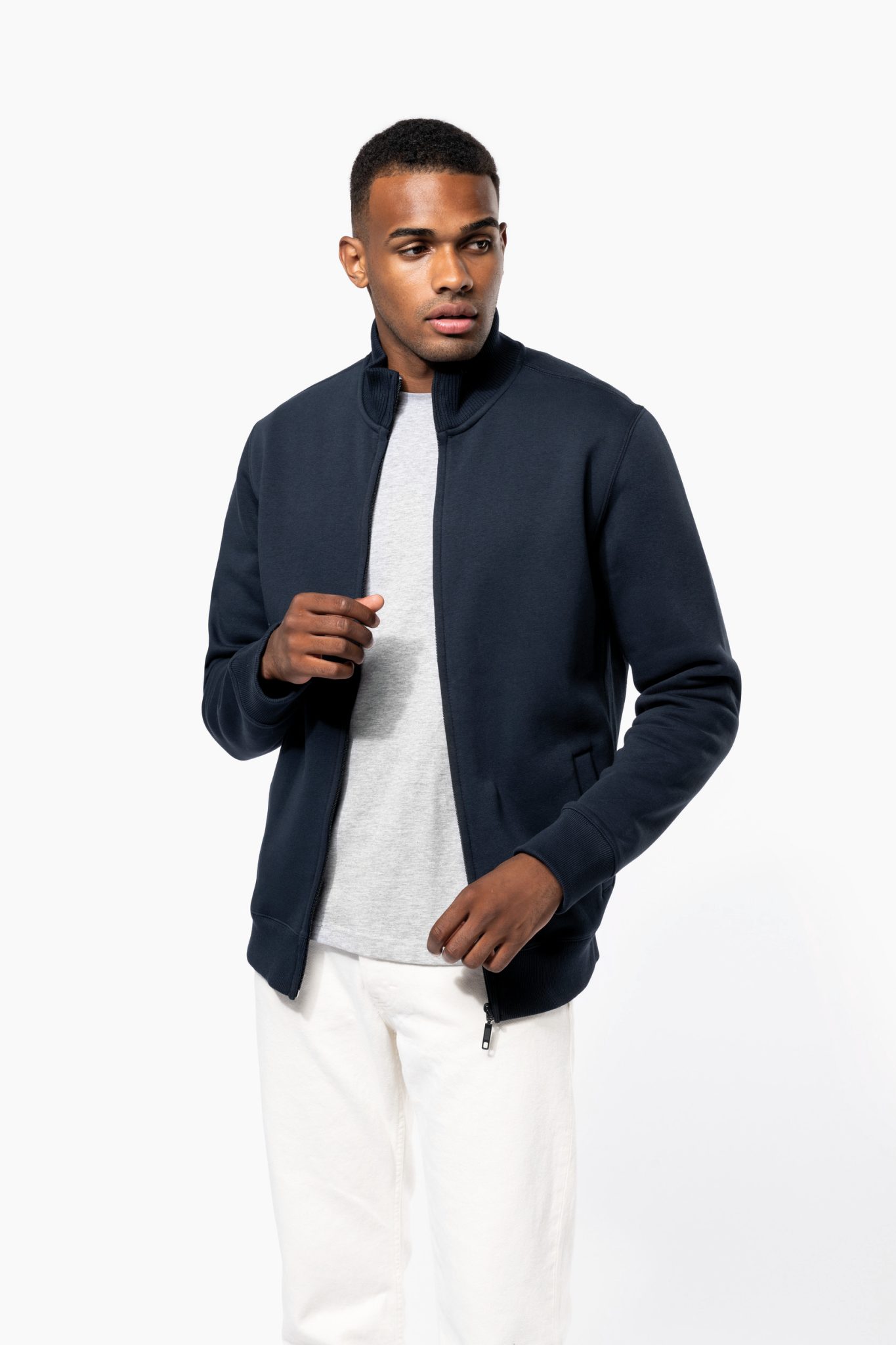 Miniature 3 pour Veste molleton zippée homme