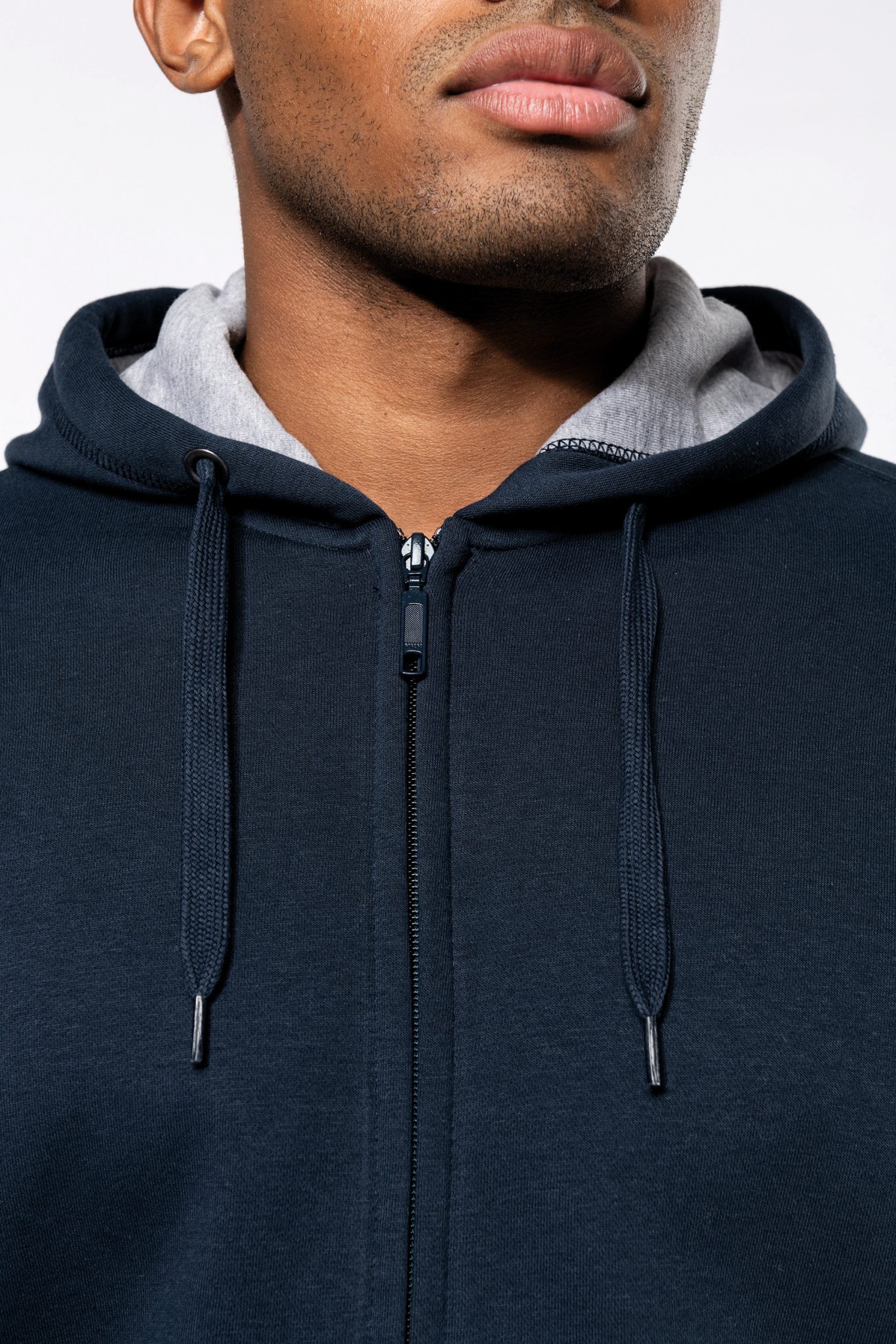Miniature 15 pour Sweat-shirt zippé capuche unisexe