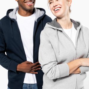 Visuel Sweat-shirt zippé capuche unisexe