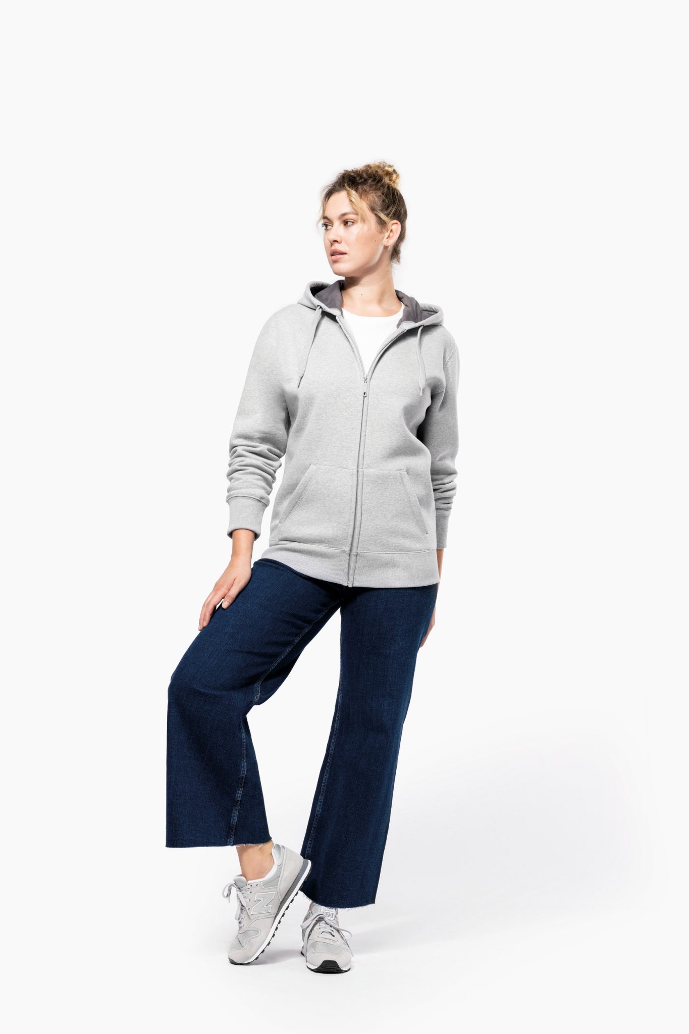 Miniature 6 pour Sweat-shirt zippé capuche unisexe