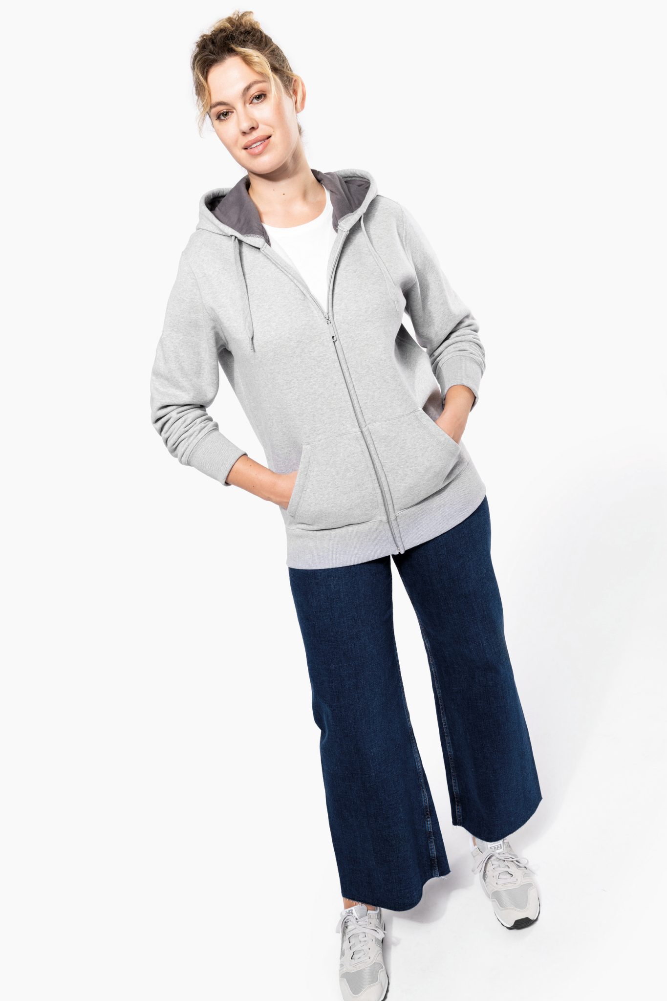 Miniature 5 pour Sweat-shirt zippé capuche unisexe