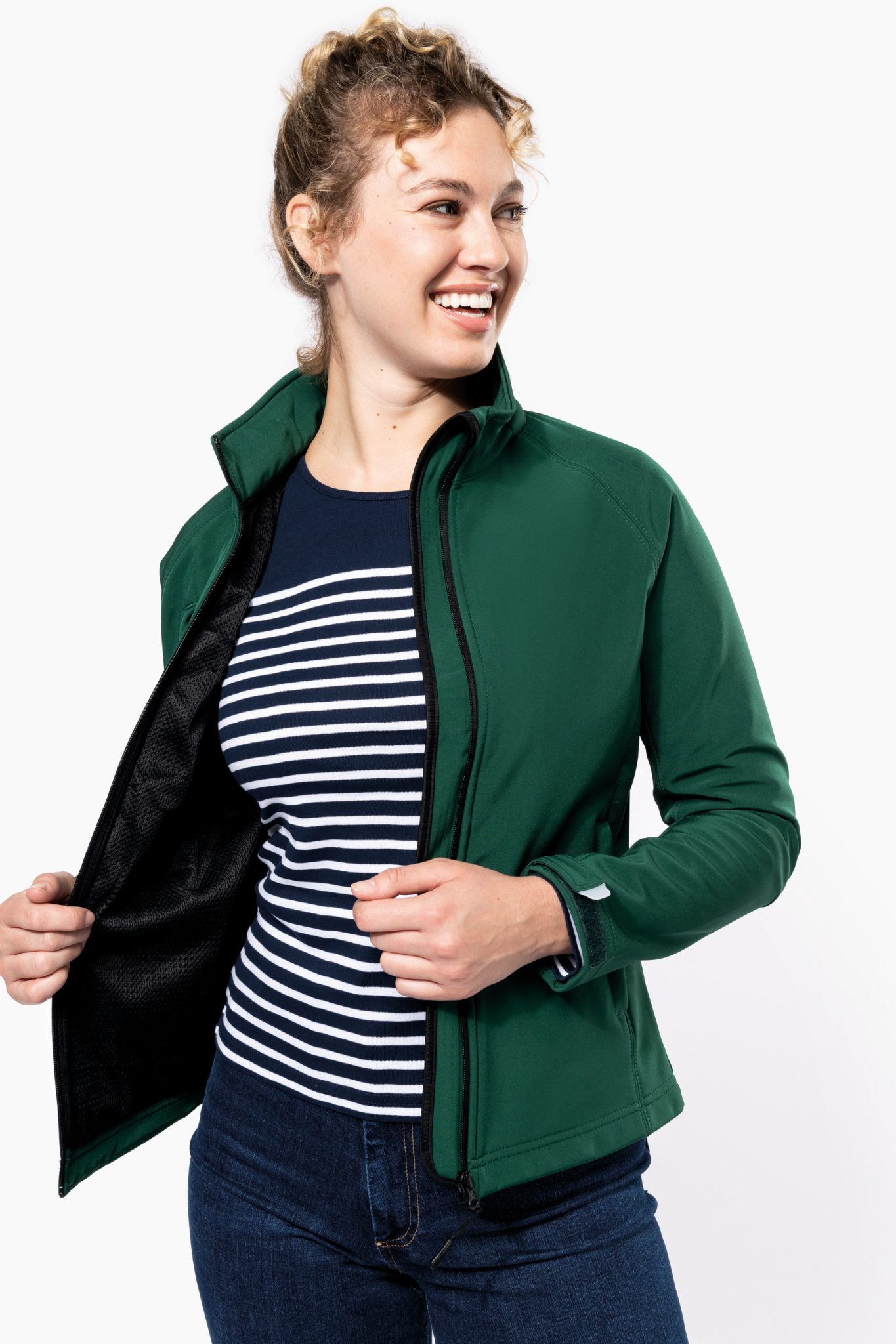 Miniature 4 pour Veste softshell à capuche amovible femme