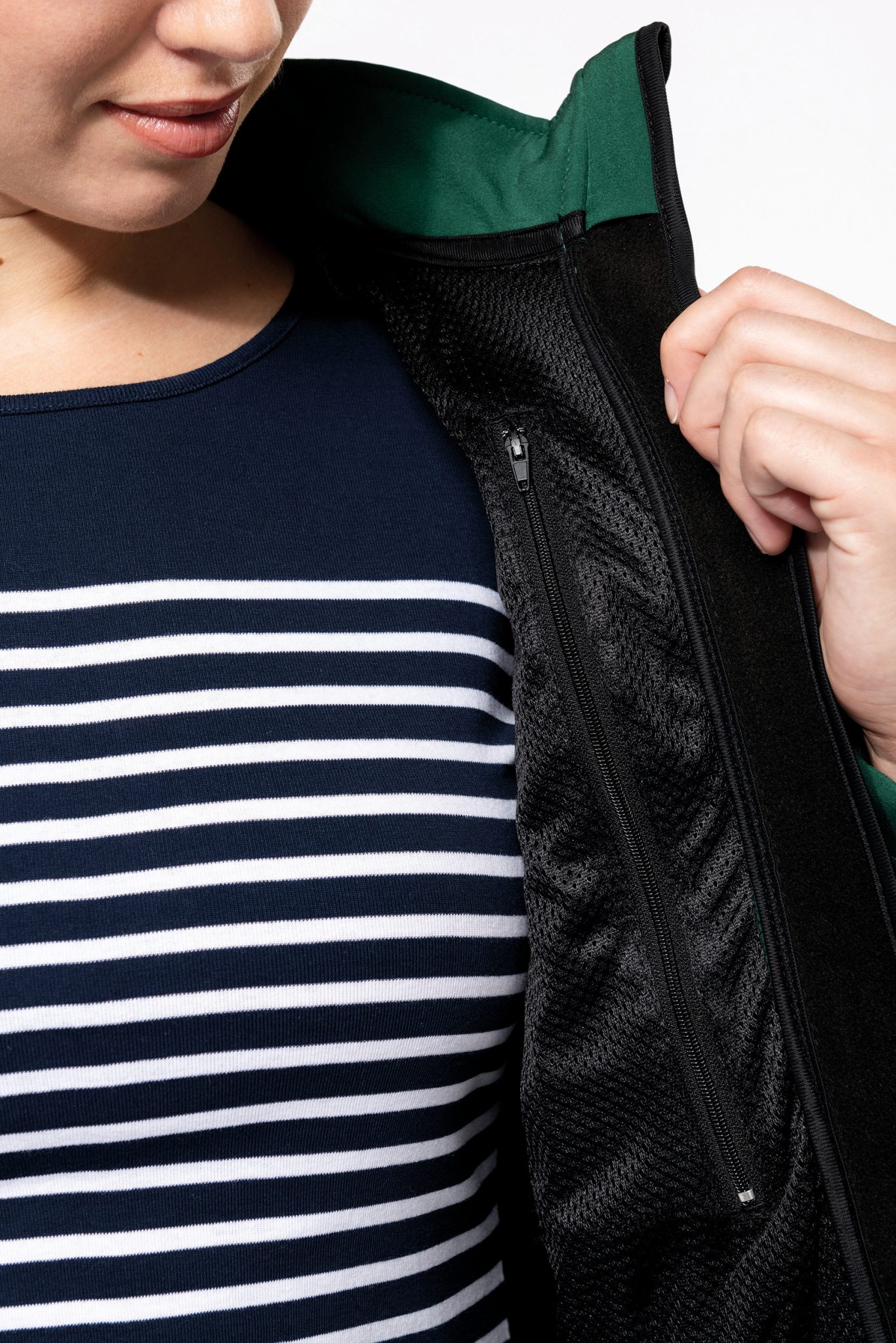 Miniature 12 pour Veste softshell à capuche amovible femme