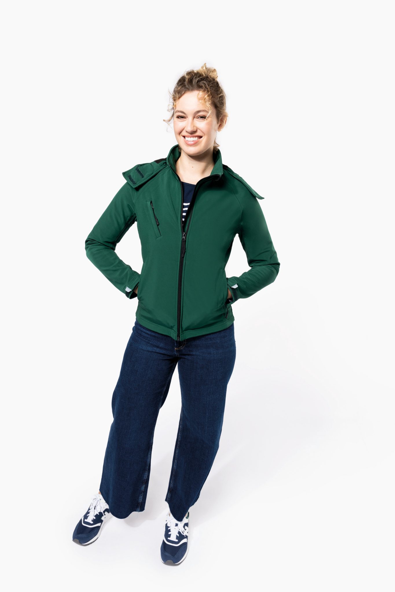 Miniature 6 pour Veste softshell à capuche amovible femme