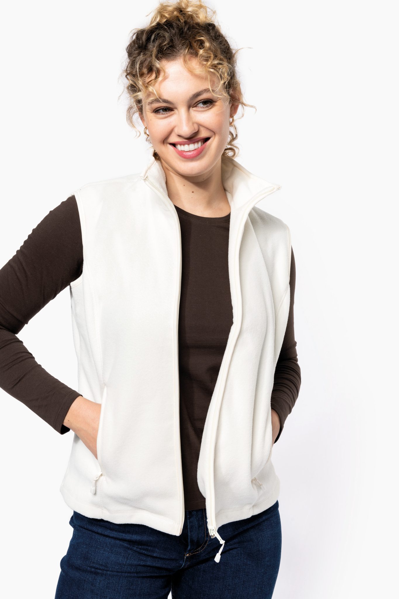 Miniature 1 pour Bodywarmer micropolaire femme