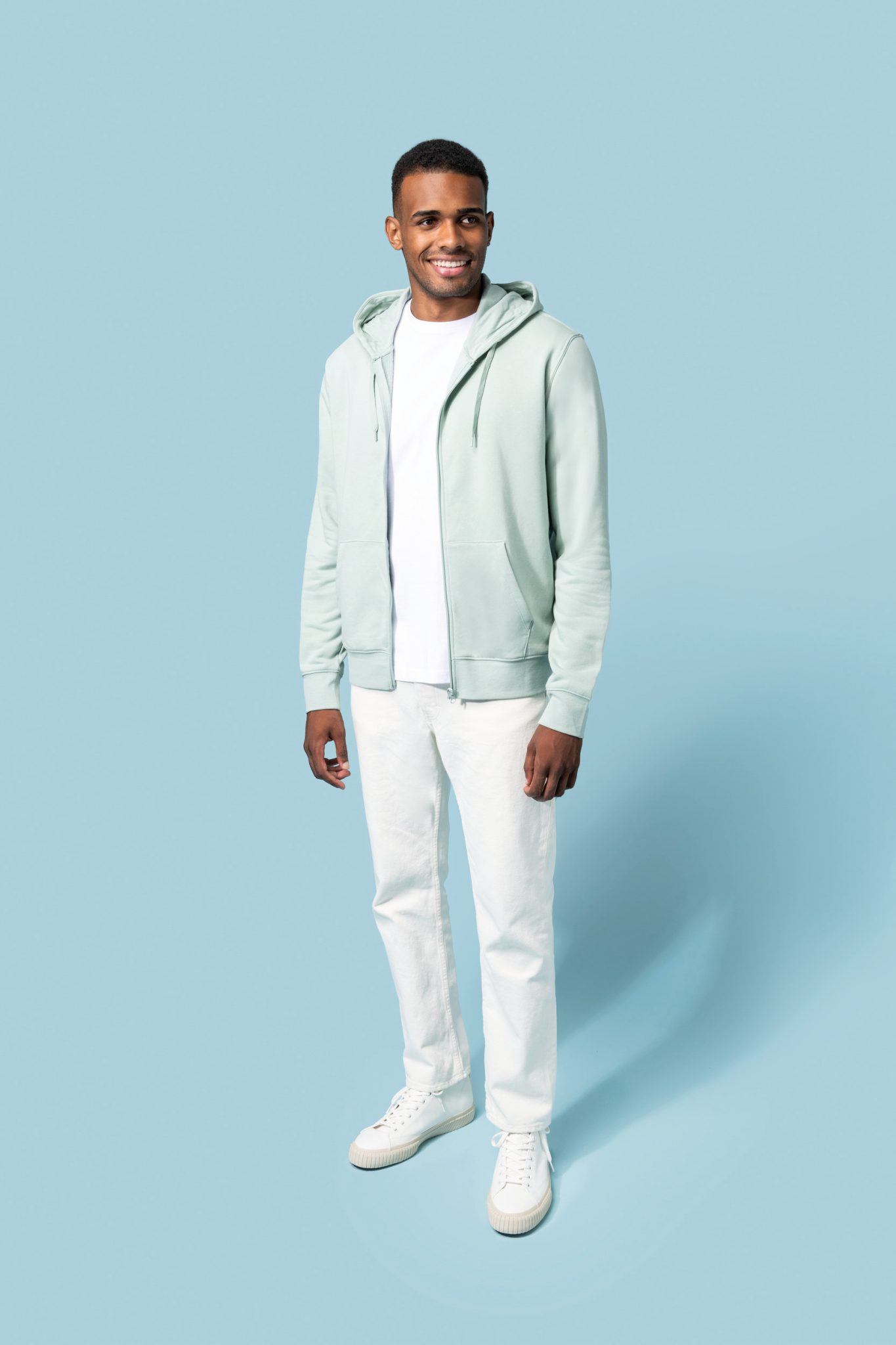 Miniature 5 pour Sweat-shirt écoresponsable zippé à capuche homme