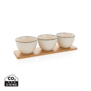 Visuel Set 3 bols de service avec plateau en bambou Ukiyo