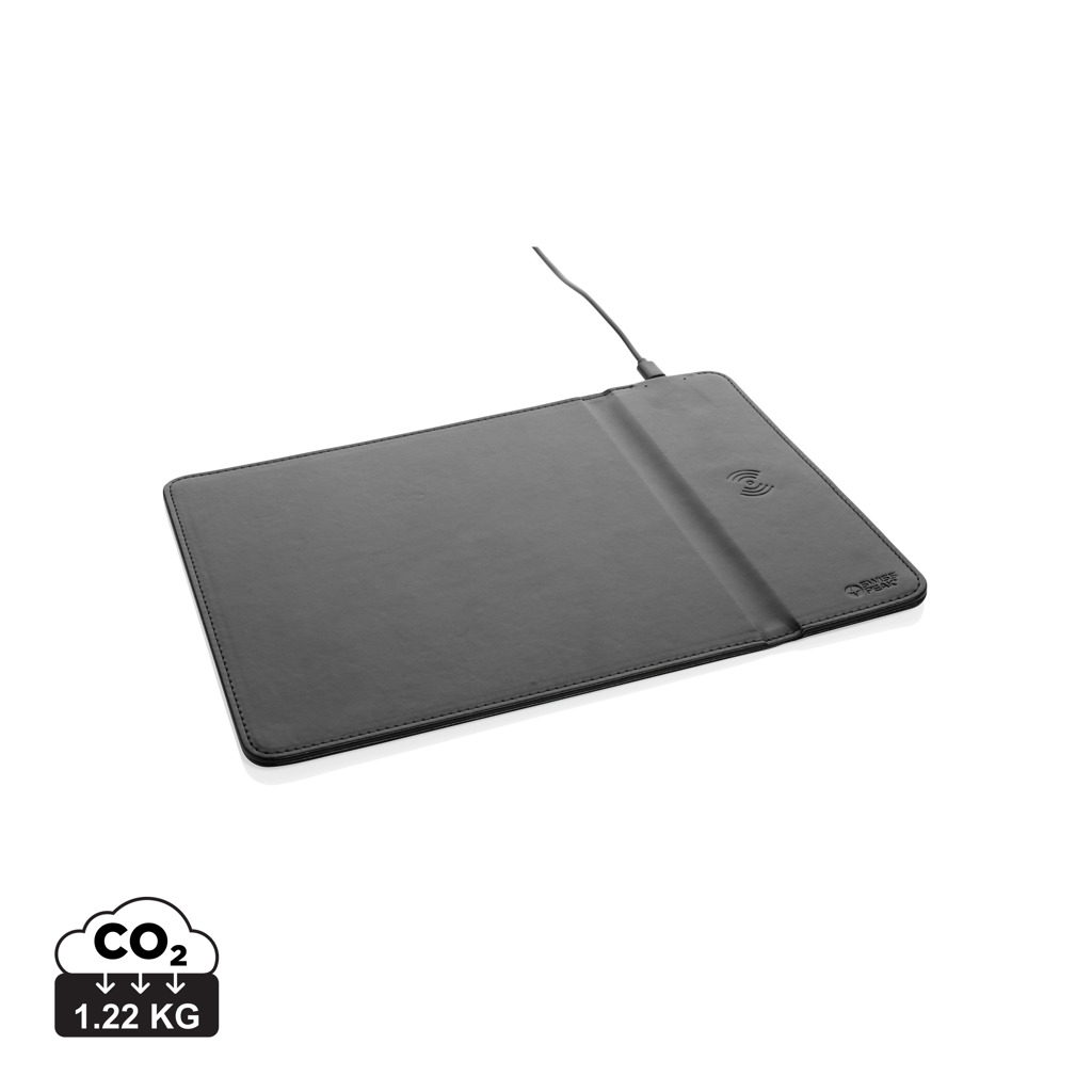 Miniature 1 pour Tapis de souris en PU RCS avec chargeur 10W Swiss Peak
