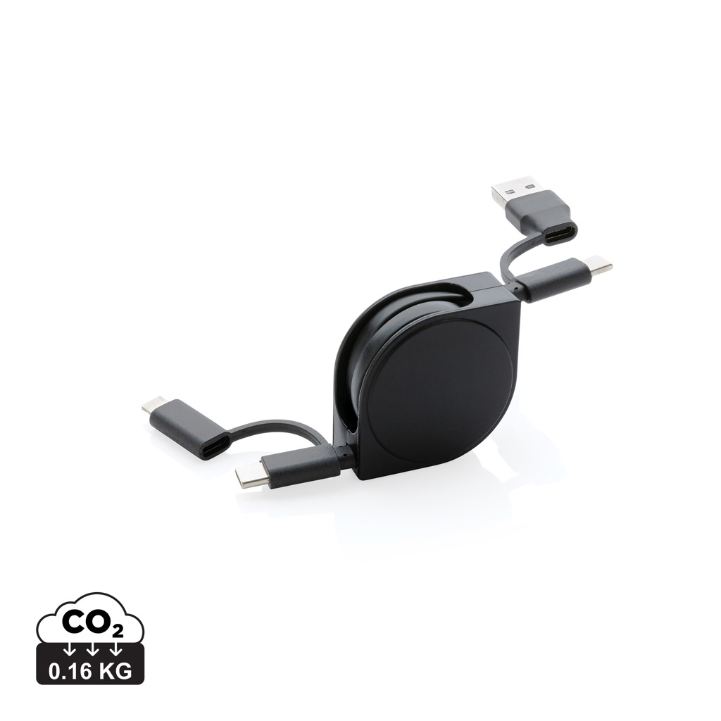 Miniature 1 pour Cable 6 en 1 en TPE et plastique recyclé RCS