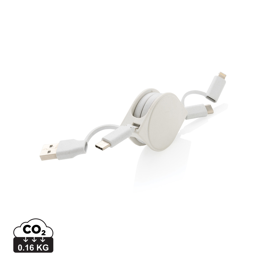 Miniature 13 pour Cable 6 en 1 en TPE et plastique recyclé RCS