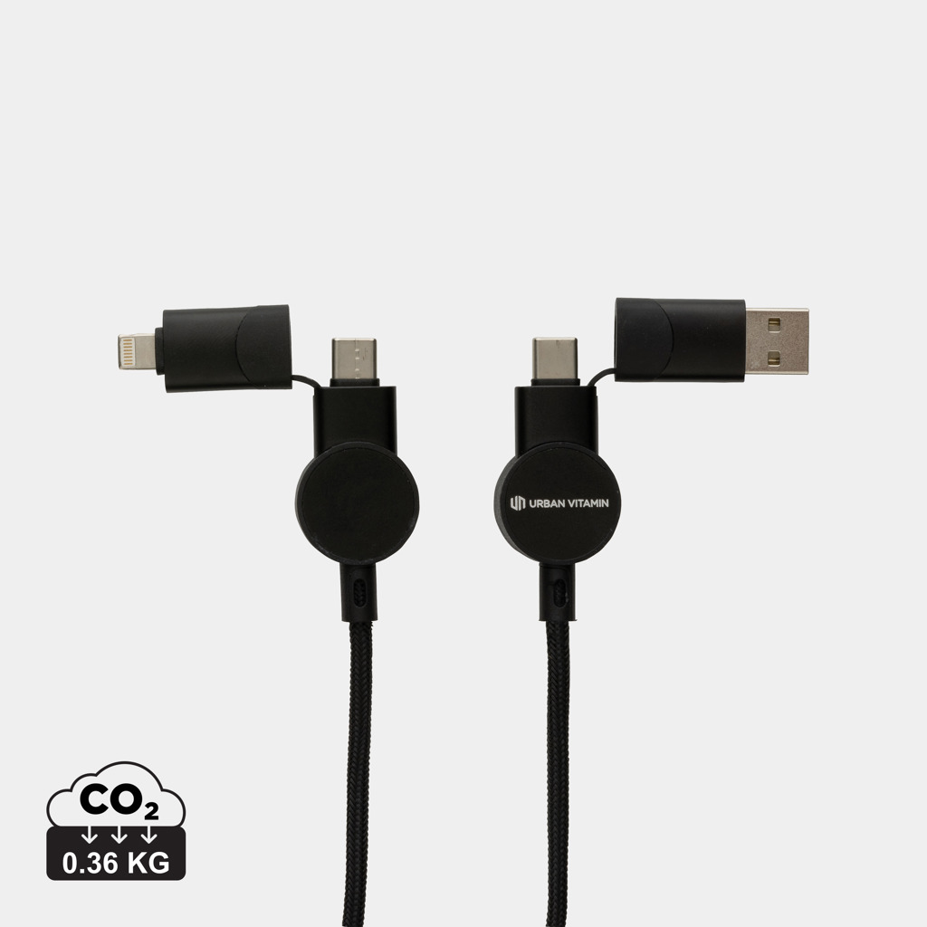 Miniature 1 pour Câble Oakland 6-in-1 à charge 45W en plastique recyclé RCS