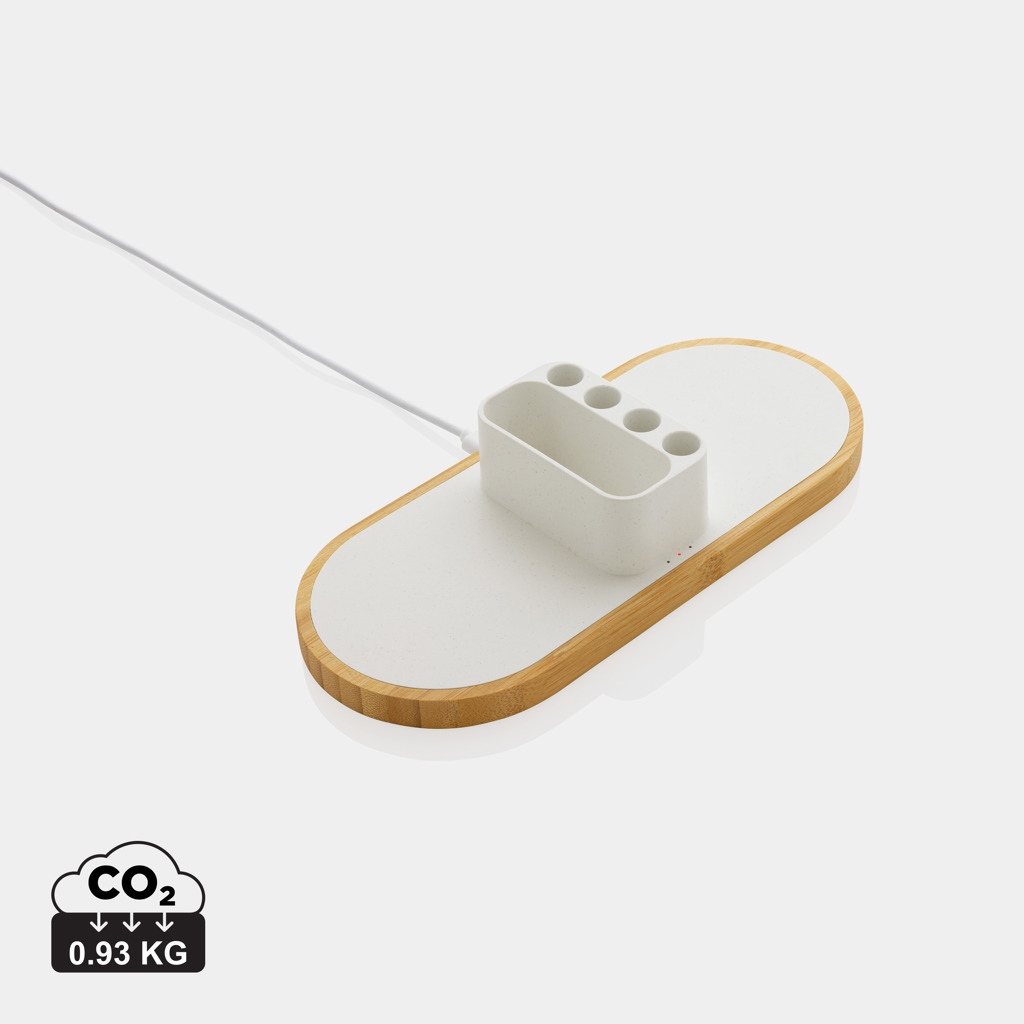 Miniature 1 pour Chargeur 10W en plastique recyclé RCS et bambou FSC® Ontario