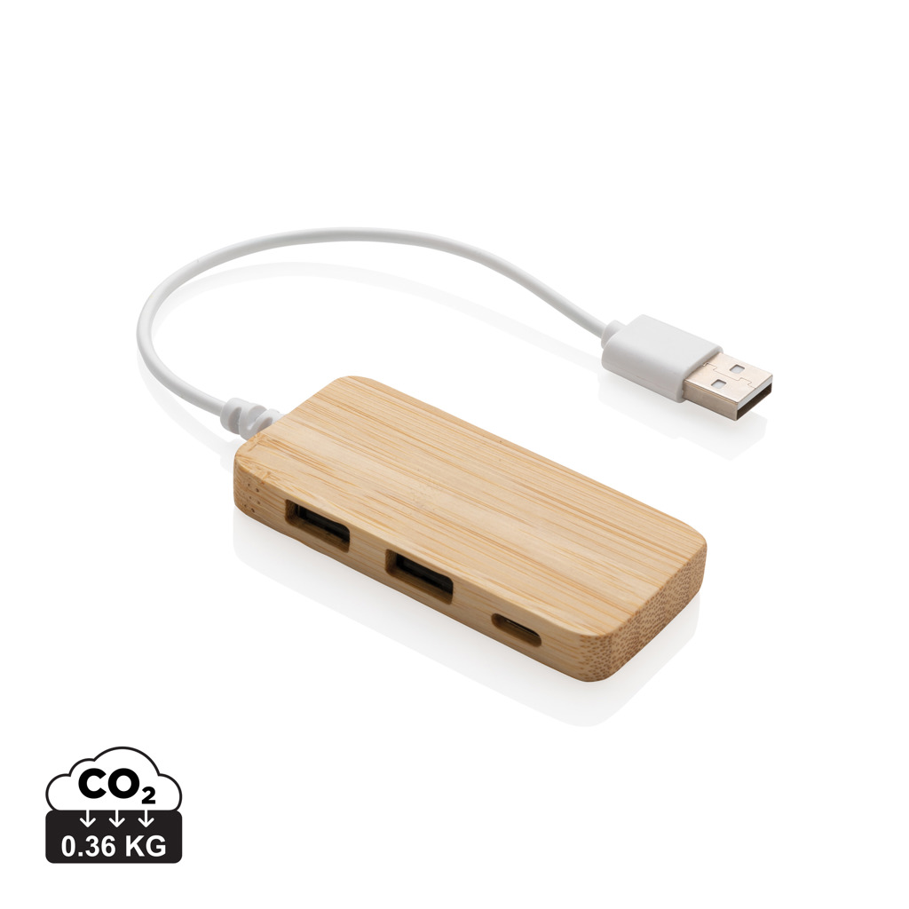 Miniature 1 pour Hub en bambou avec Type C