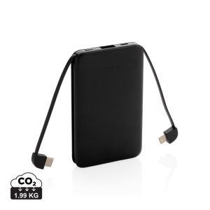 Visuel Batterie de secours 5000 mAh avec câbles intégrés