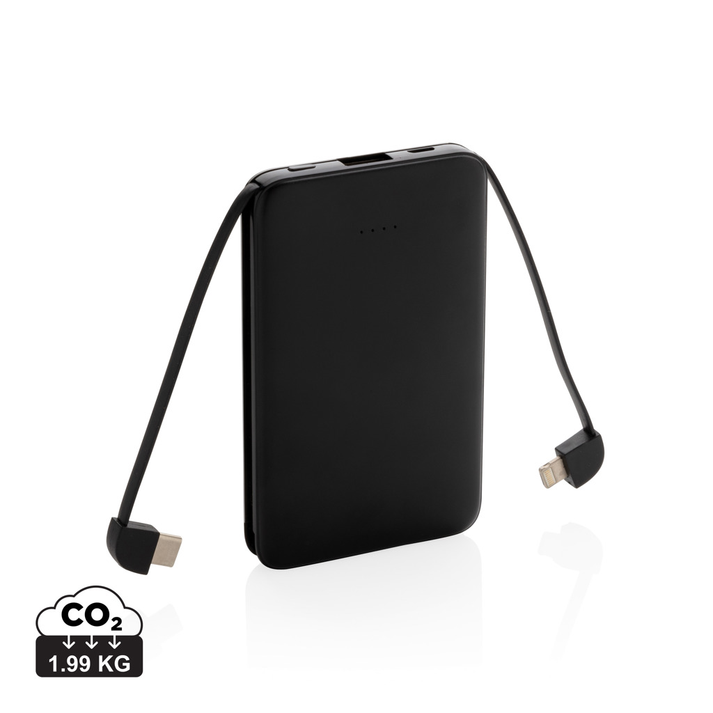 Miniature 1 pour Batterie de secours 5000 mAh avec câbles intégrés