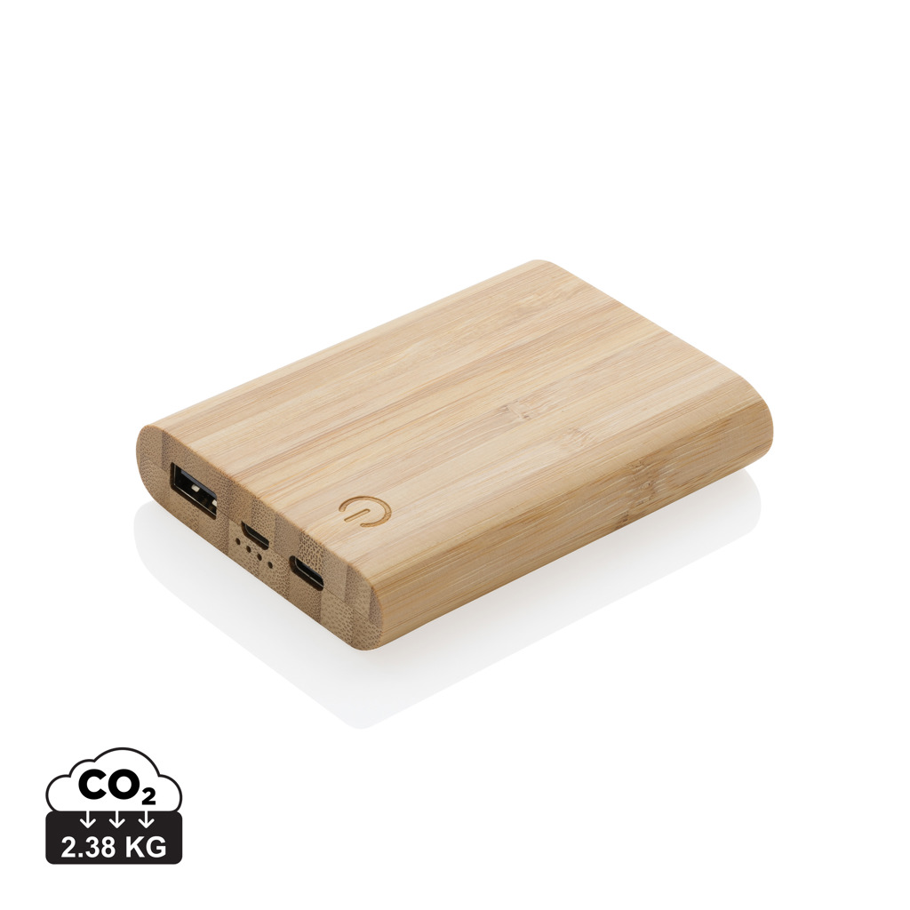 Miniature 1 pour Batterie de secours 5000 mAh en bambou certifié FSC ®
