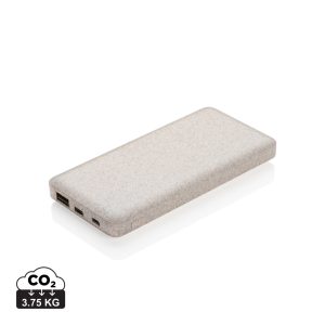 Visuel Powerbank en fibre de paille de blé 10.000 mAh