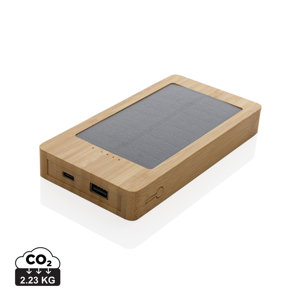 Miniature 1 pour Batterie de secours solaire 10.000mAh en bambou Sunwick