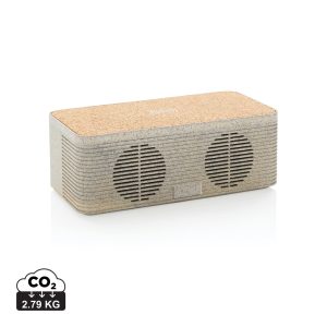 Visuel Enceinte 5W avec chargeur à induction en fibre de paille