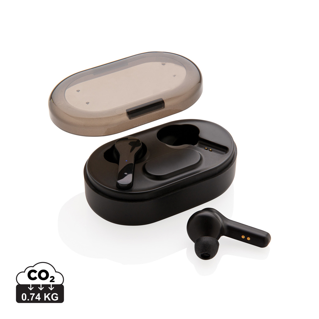 Miniature 1 pour Ecouteurs TWS lumineux dans son boitier de charge