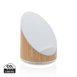 Visuel Enceinte 5W en bamboo avec chargeur sans fil 15W Ovate